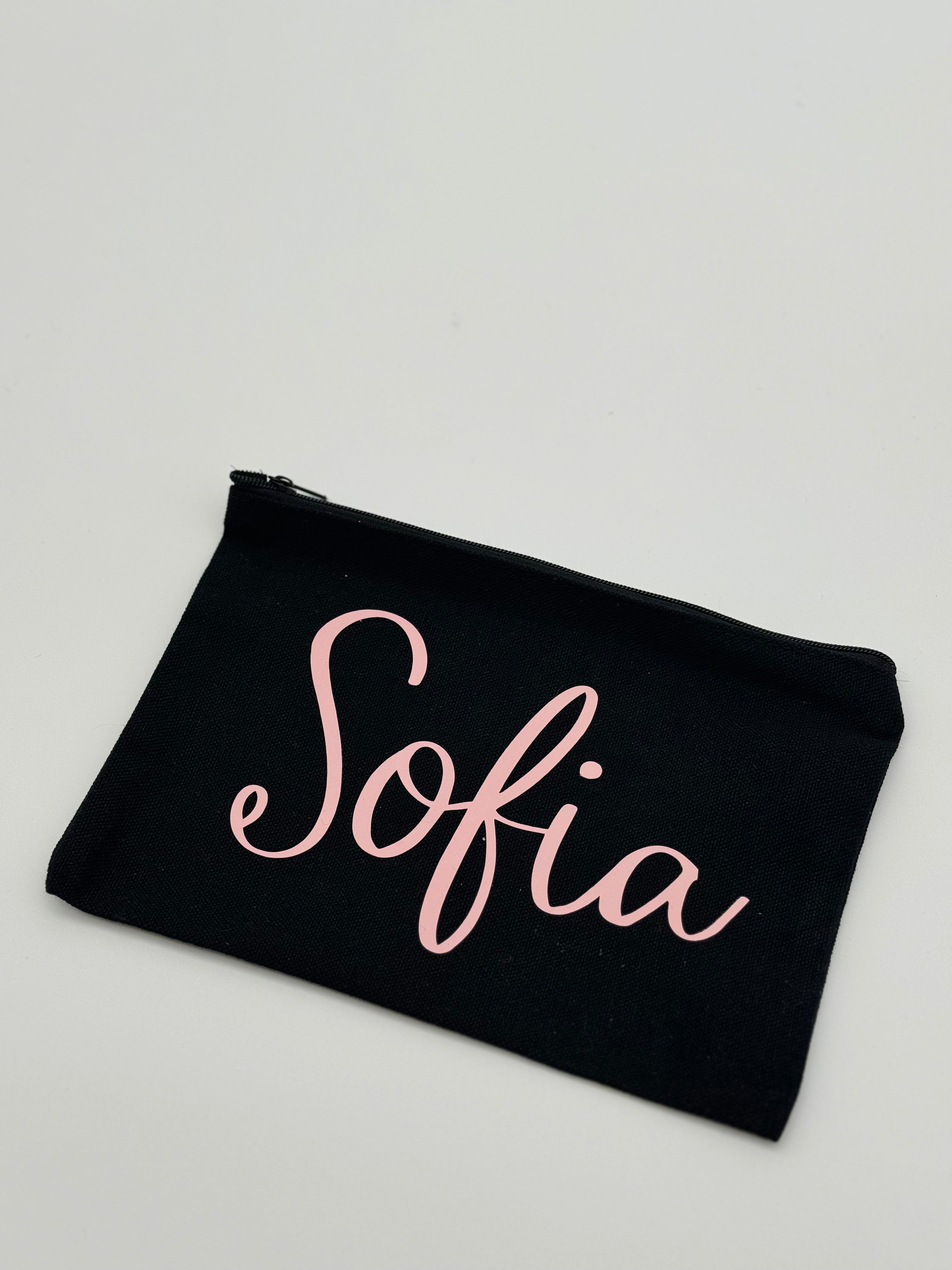 Bustine in cotone nera SOLO NOME