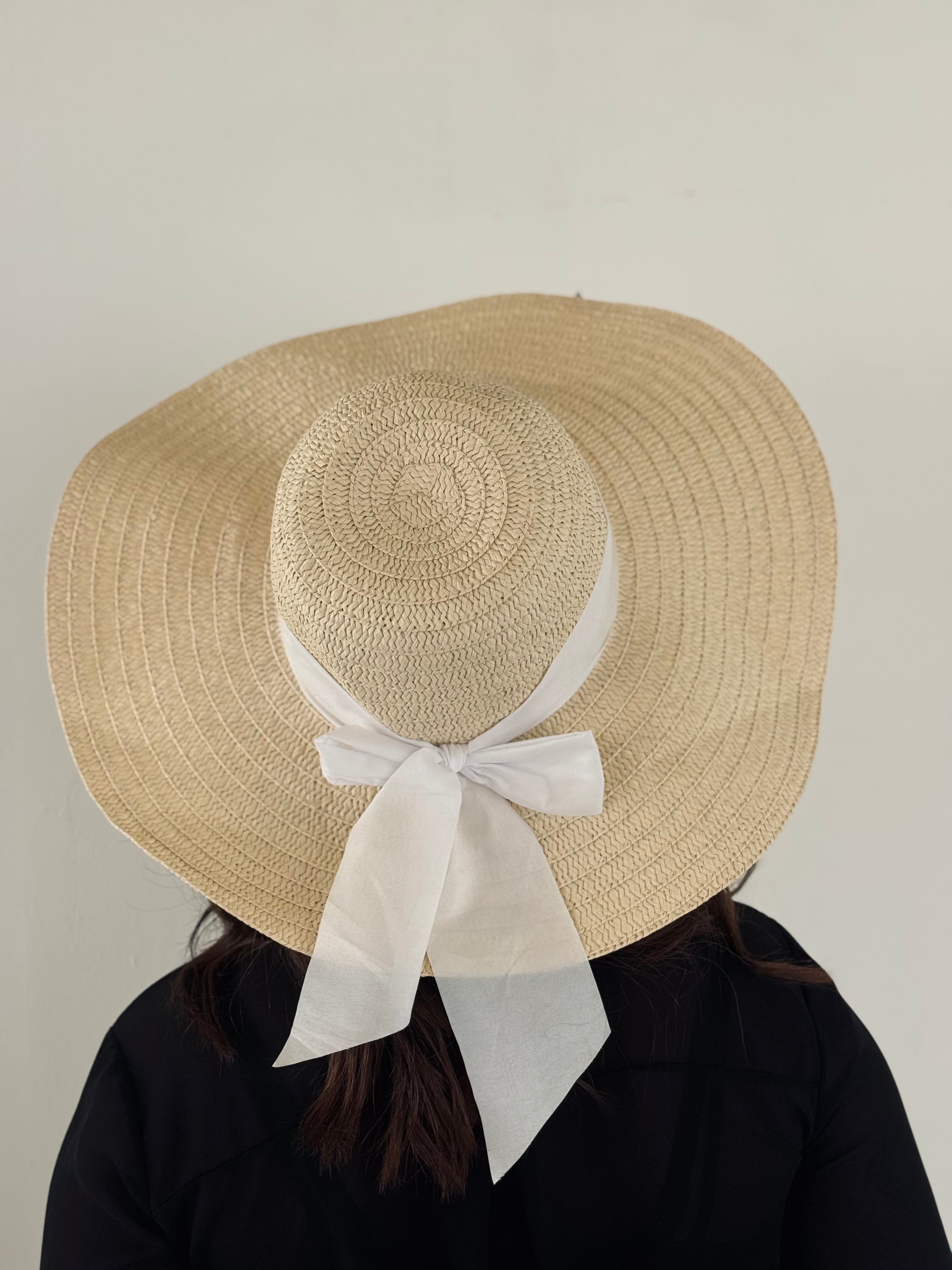 Cappello banda larga bianco