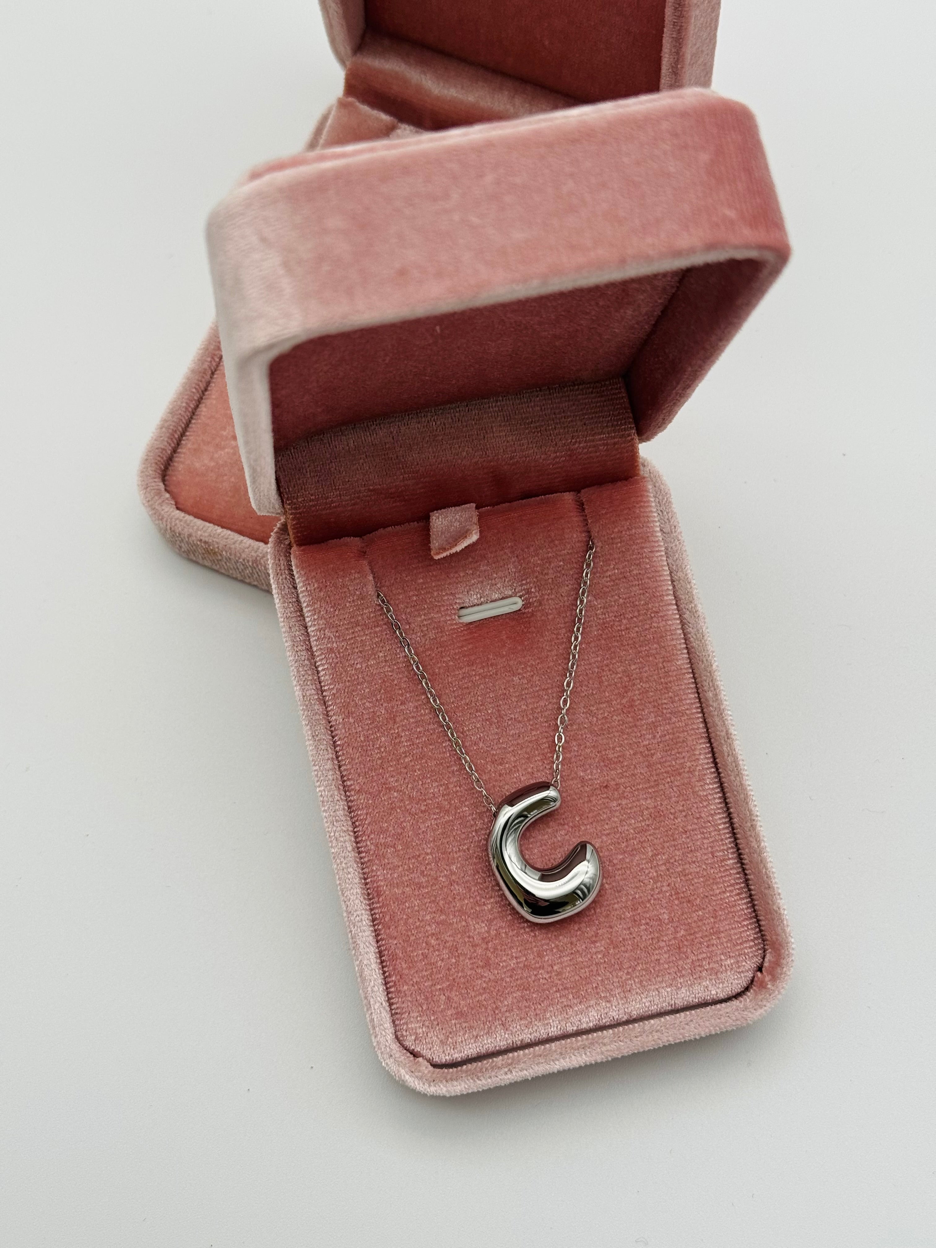 Collana Iniziale “C” Acciaio Inox