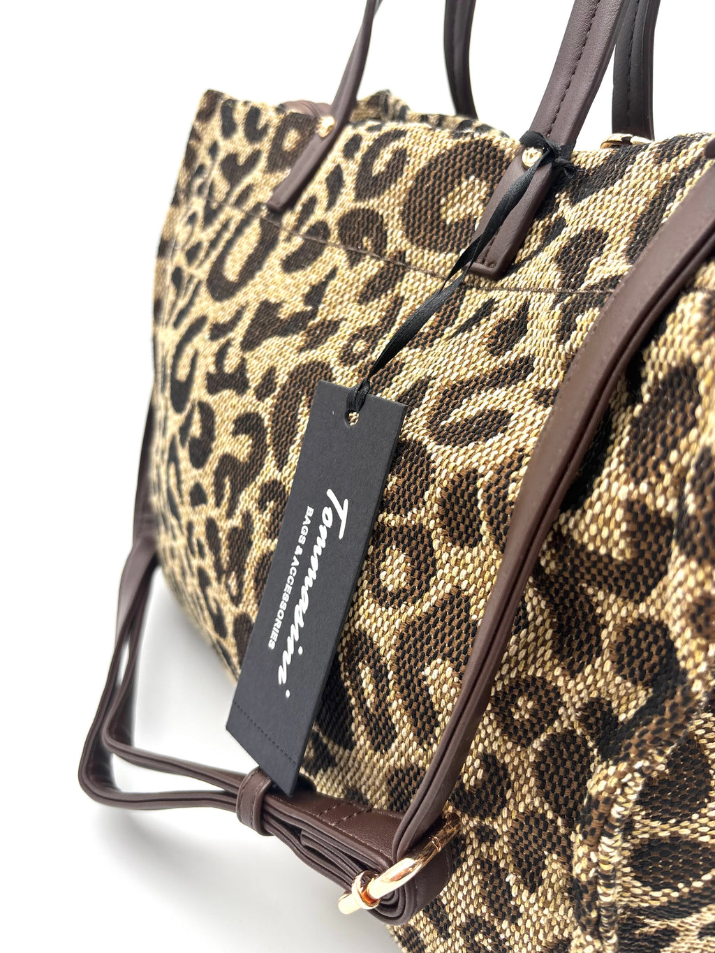 BORSA SQUADRATA leopardata