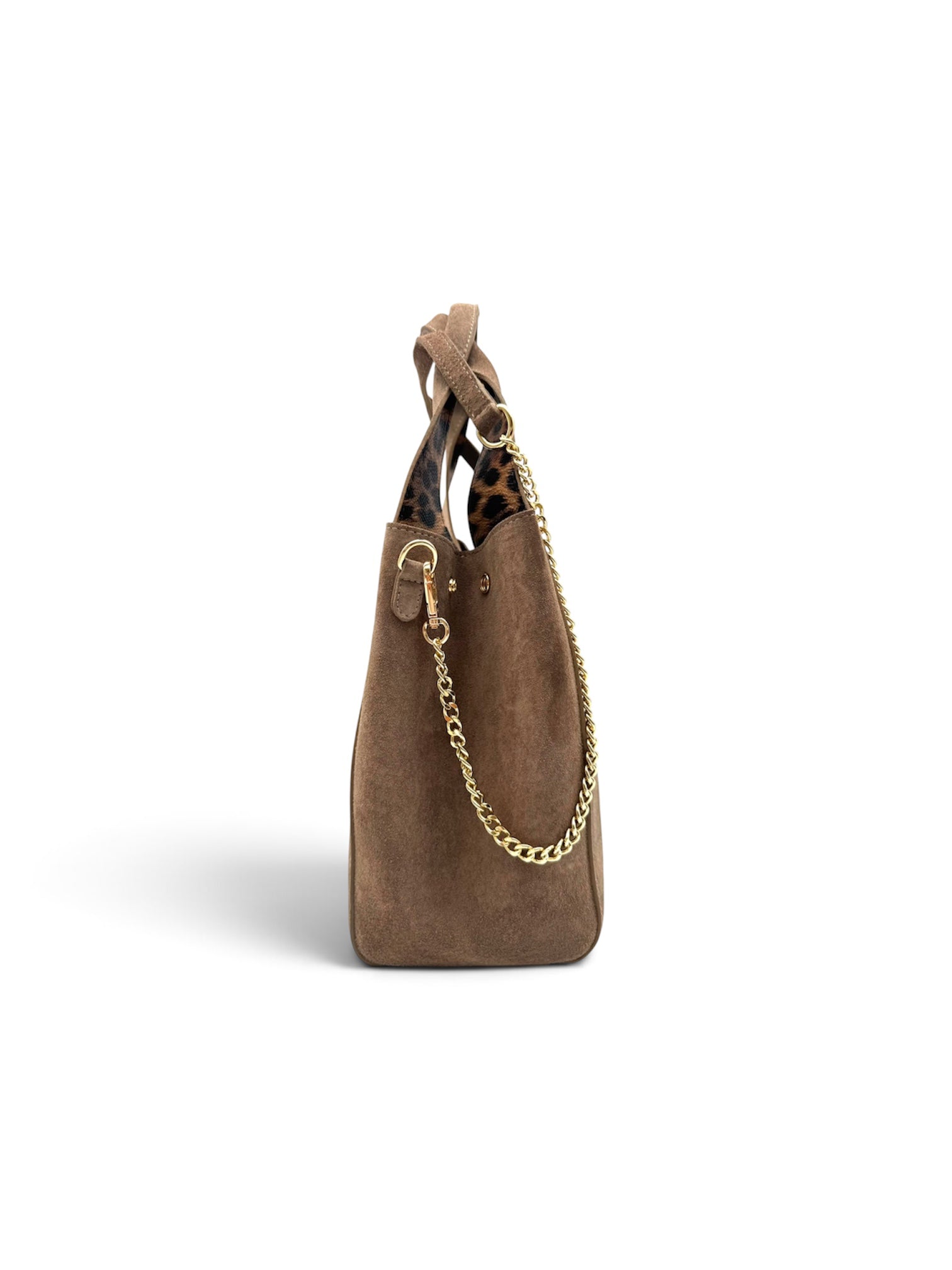 SHOPPER SUEDE interno leopardato