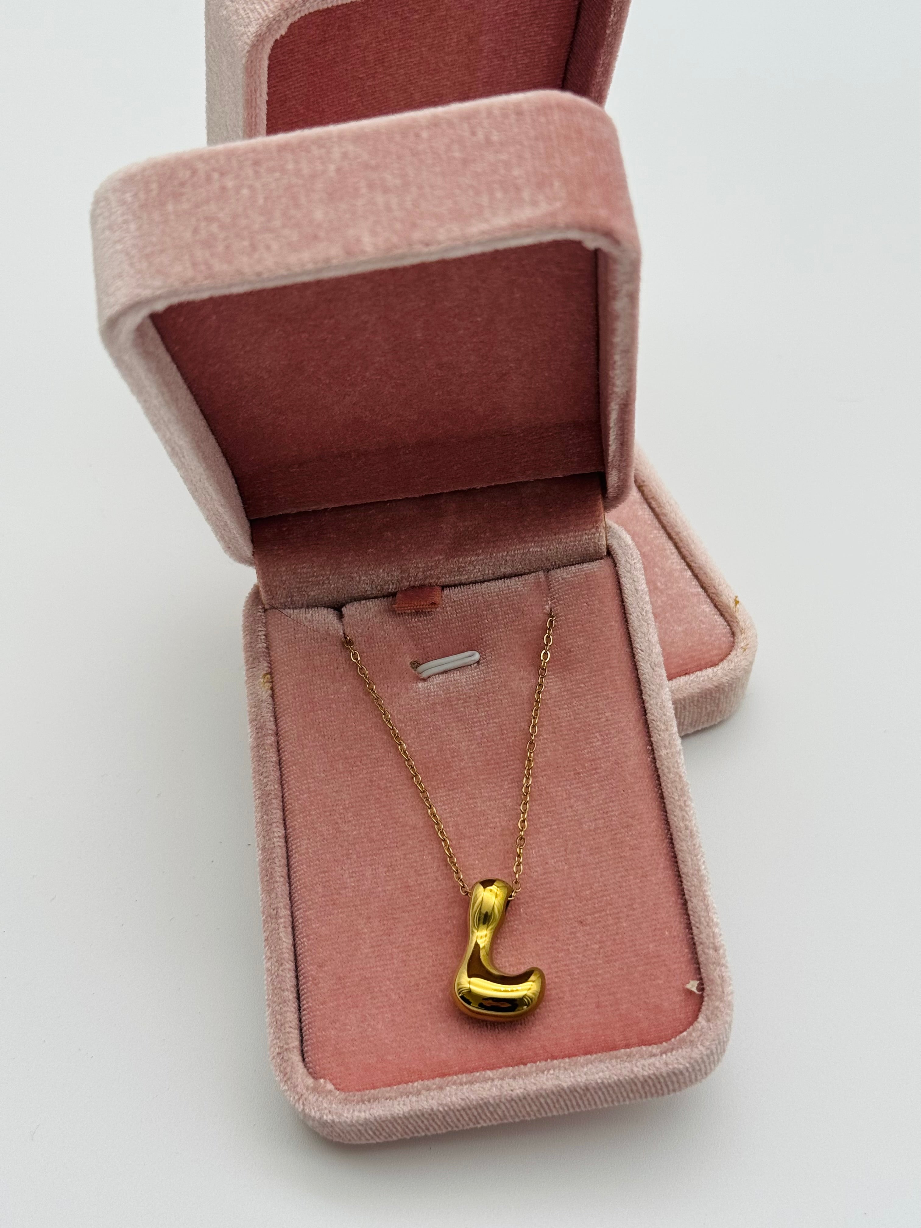 Collana Iniziale “L” Acciaio Inox