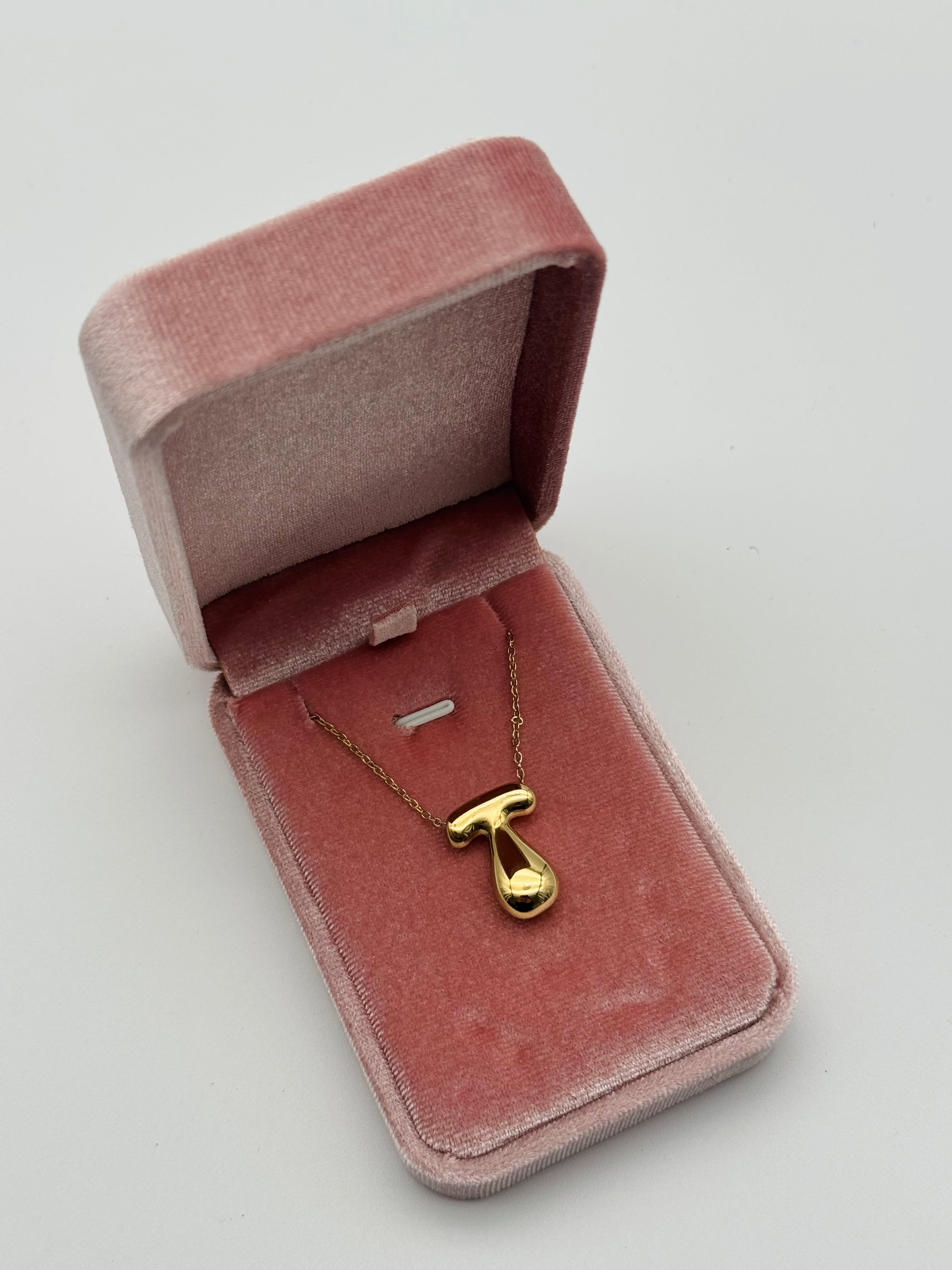 Collana Iniziale “T” Acciaio Inox