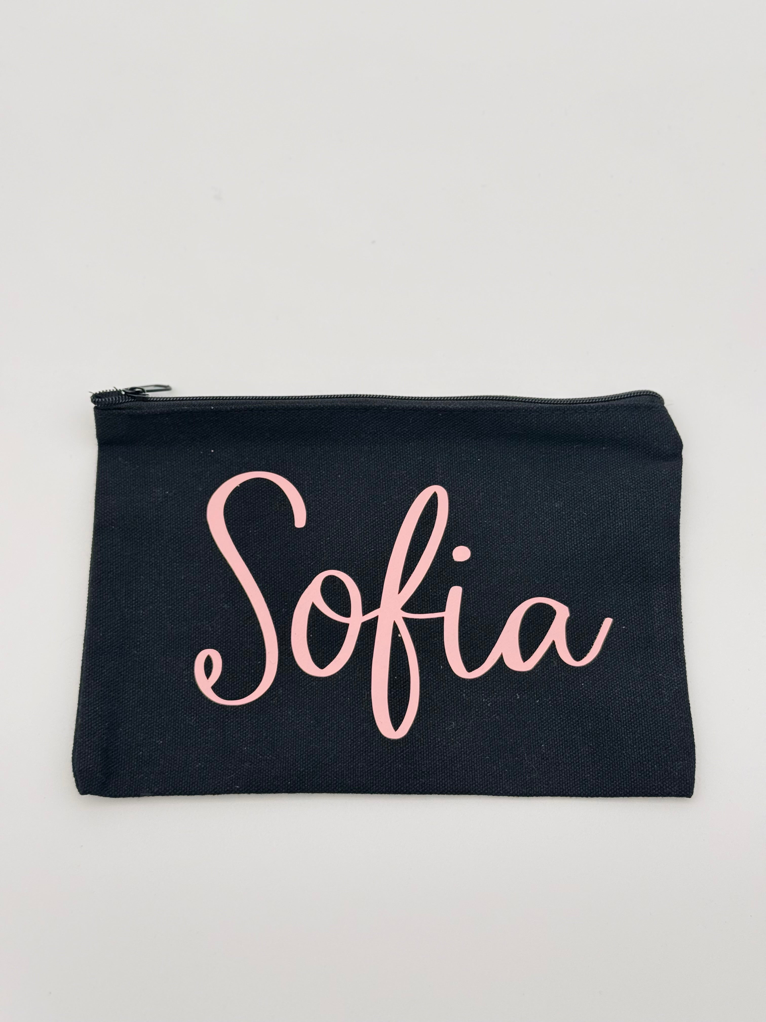 Bustine in cotone nera SOLO NOME