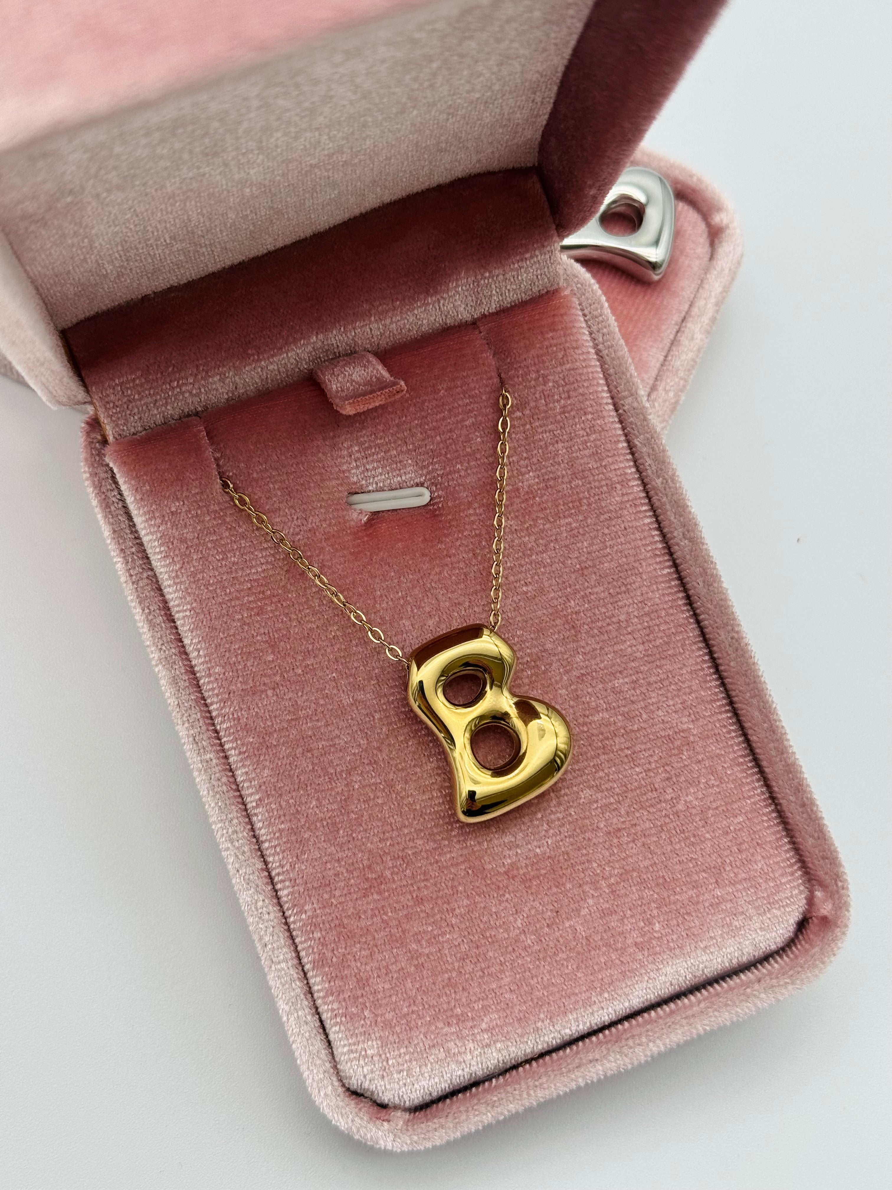 Collana Iniziale “B” Acciaio Inox