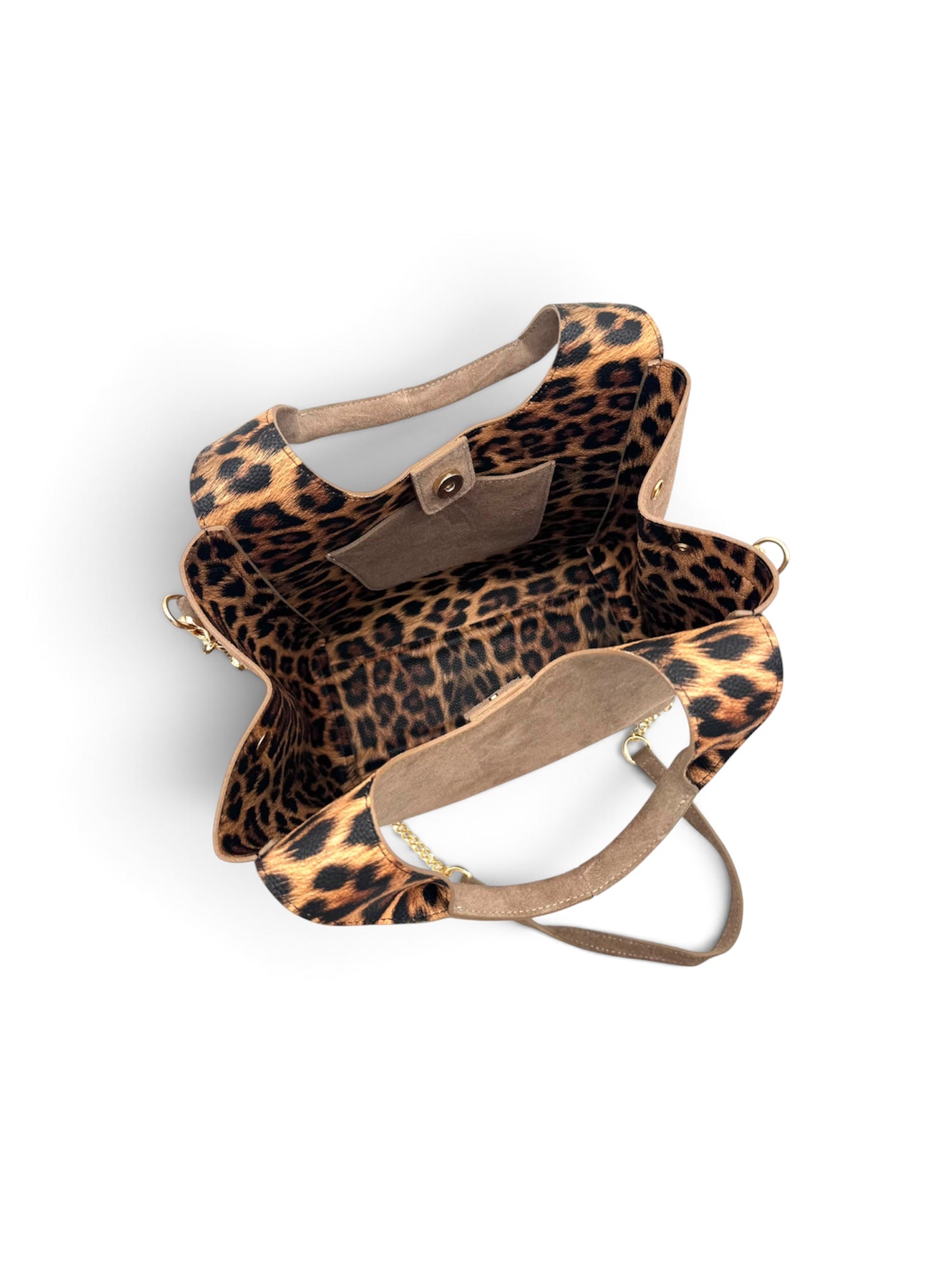 SHOPPER SUEDE interno leopardato