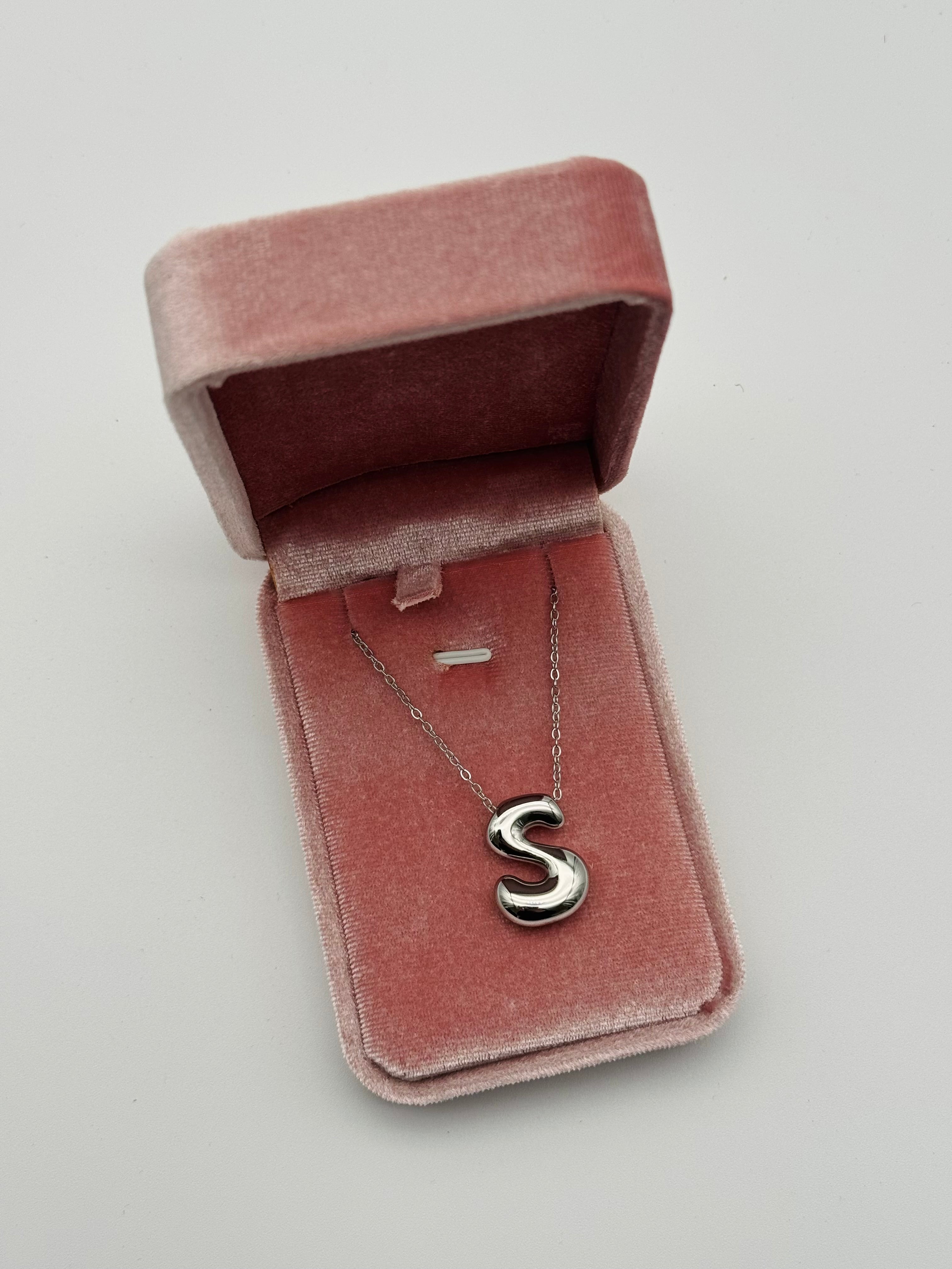 Collana Iniziale “S” Acciaio Inox