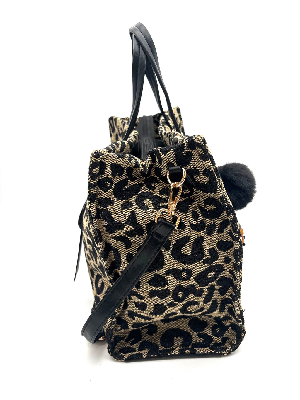 BORSA SQUADRATA leopardata