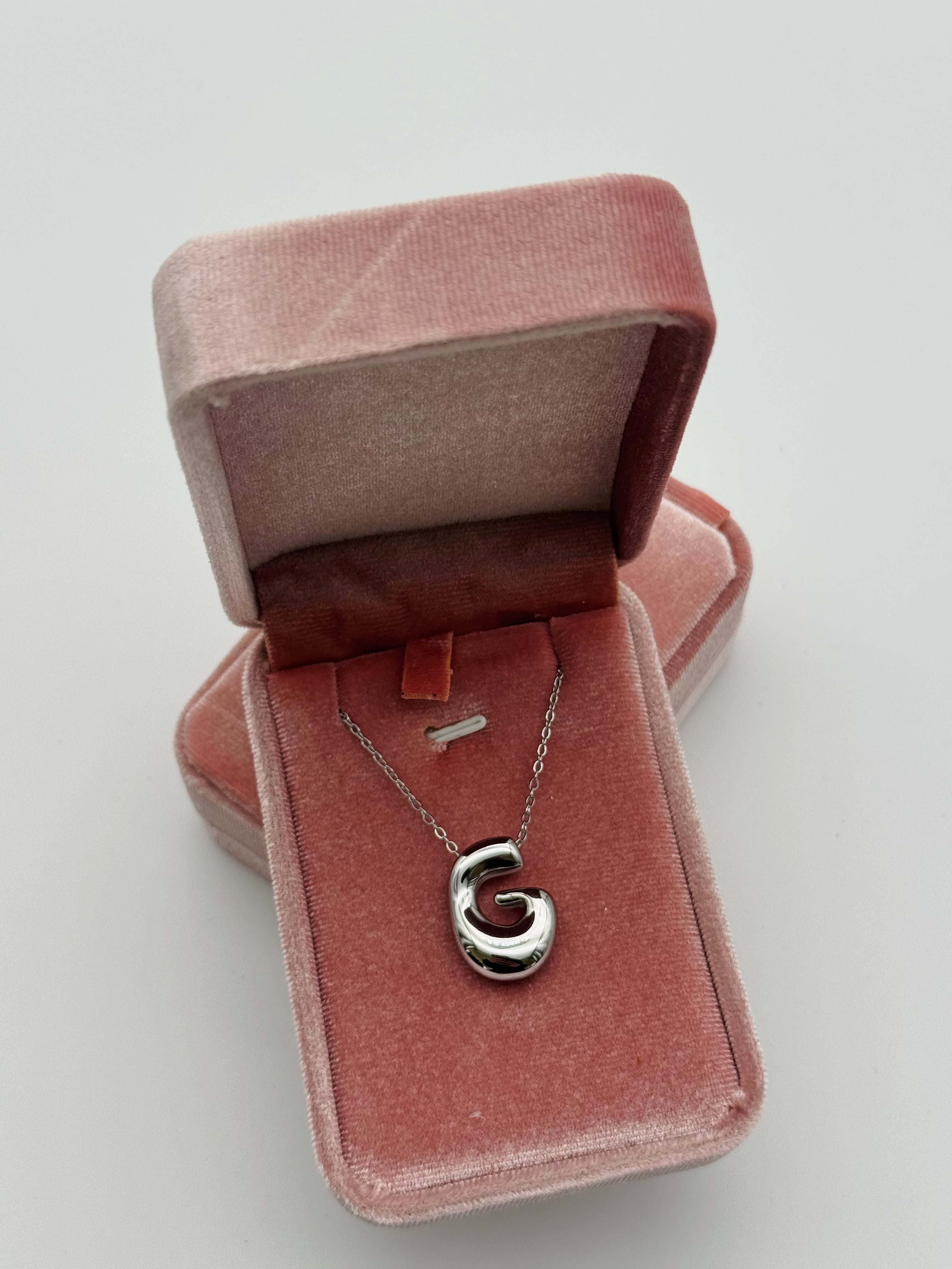 Collana Iniziale “G” Acciaio Inox