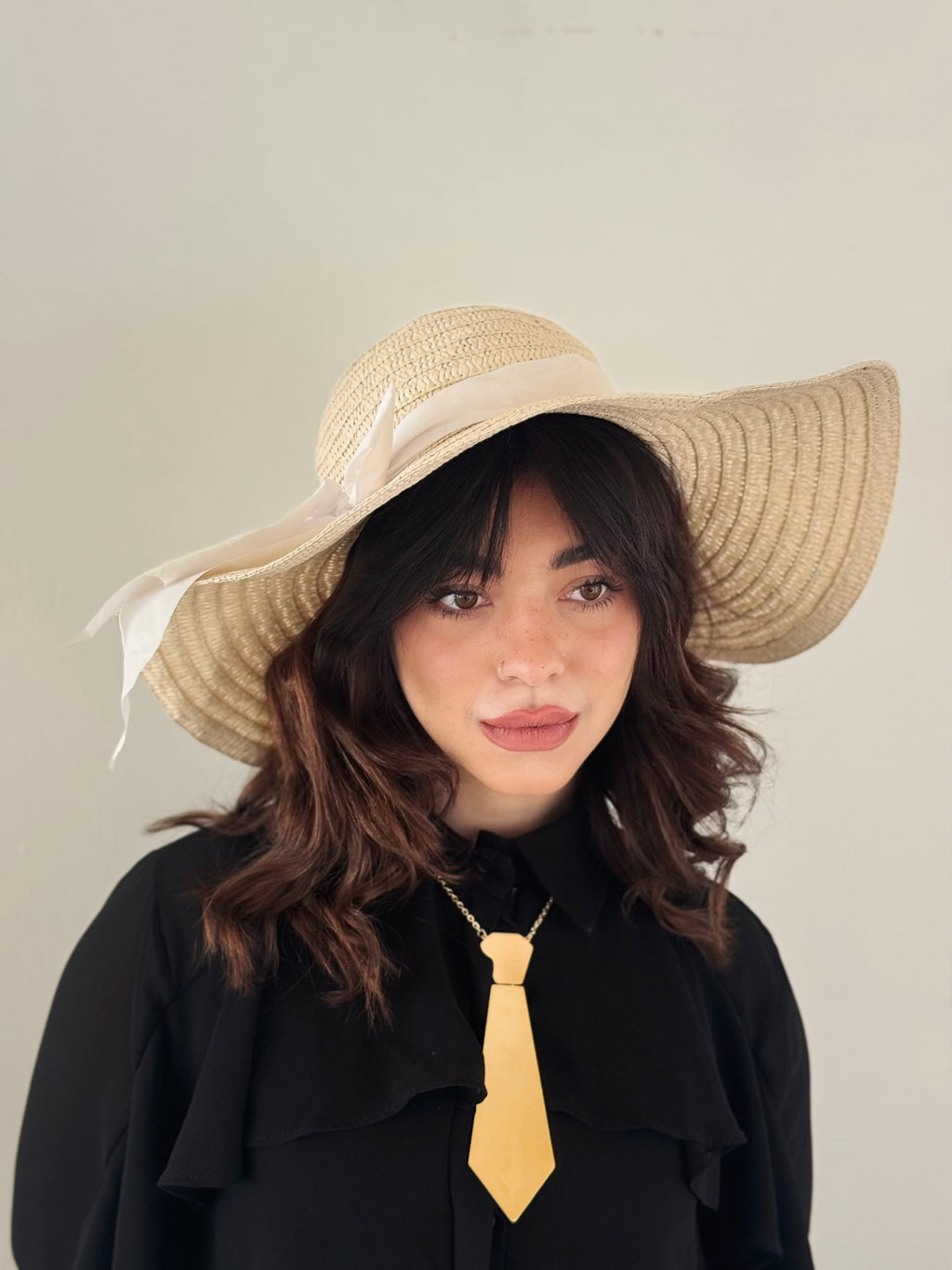 Cappello banda larga bianco