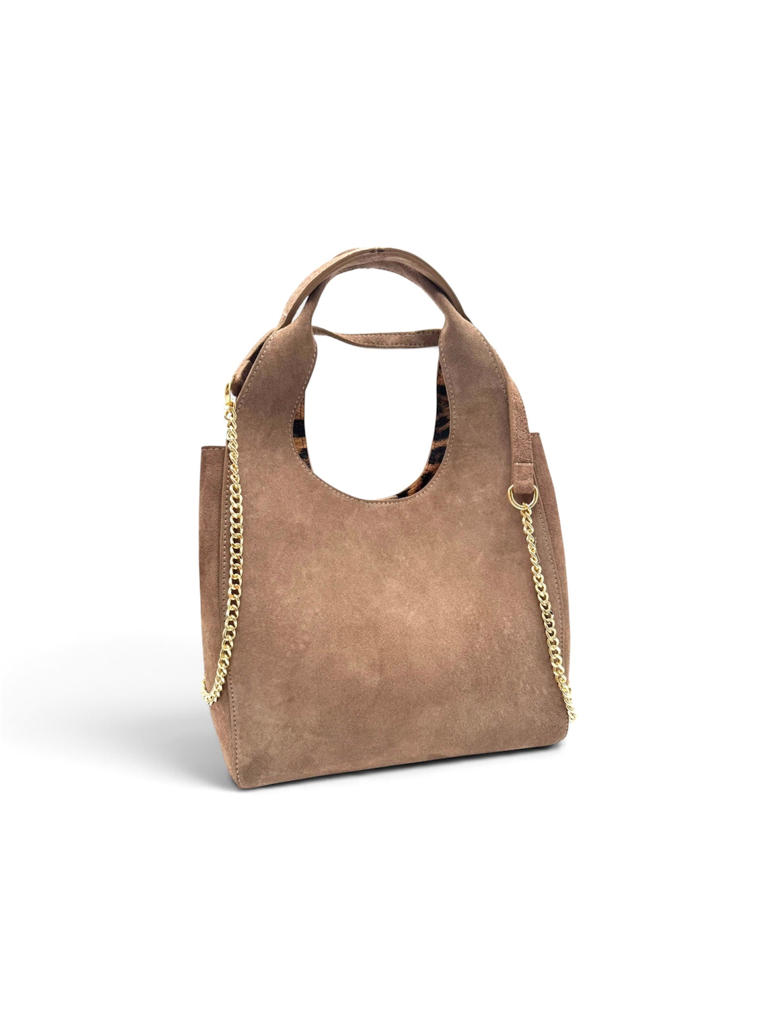 SHOPPER SUEDE interno leopardato