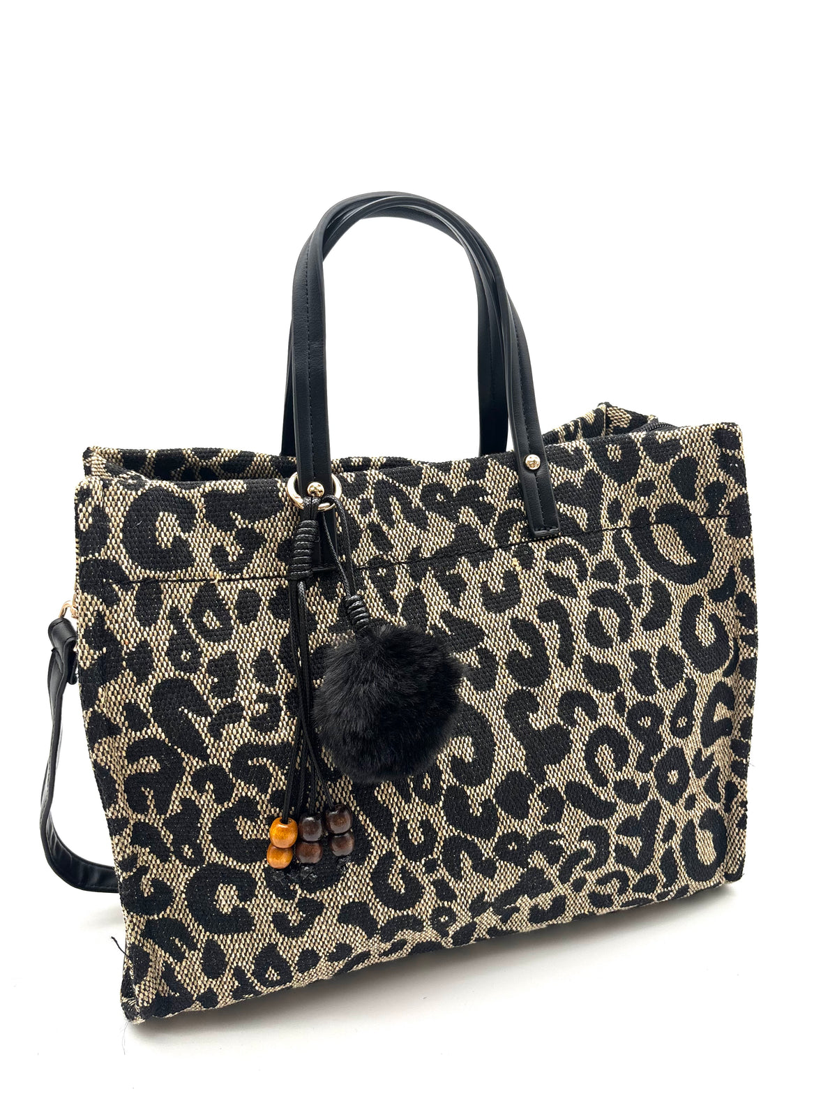BORSA SQUADRATA leopardata