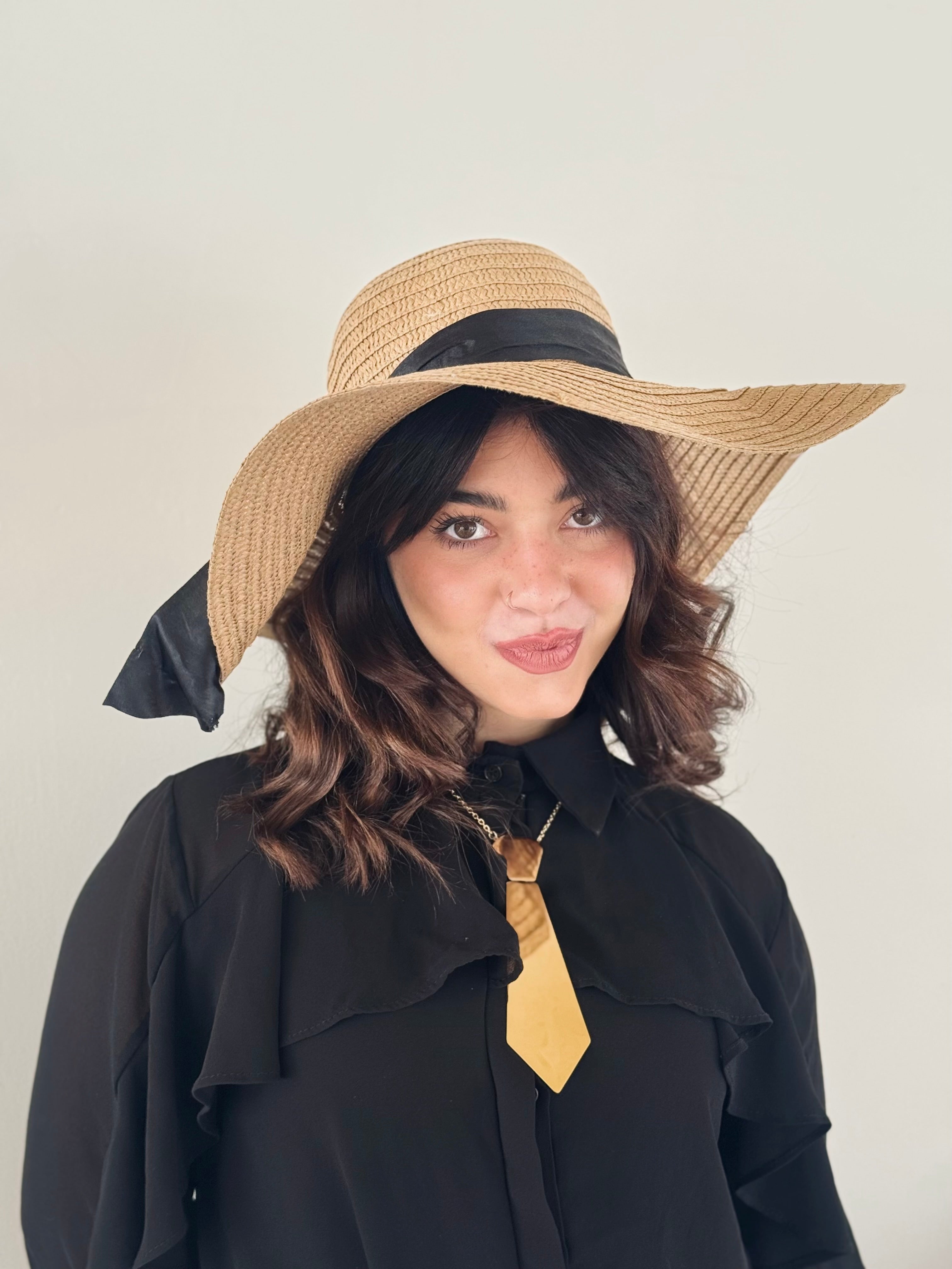 Cappello banda larga nero