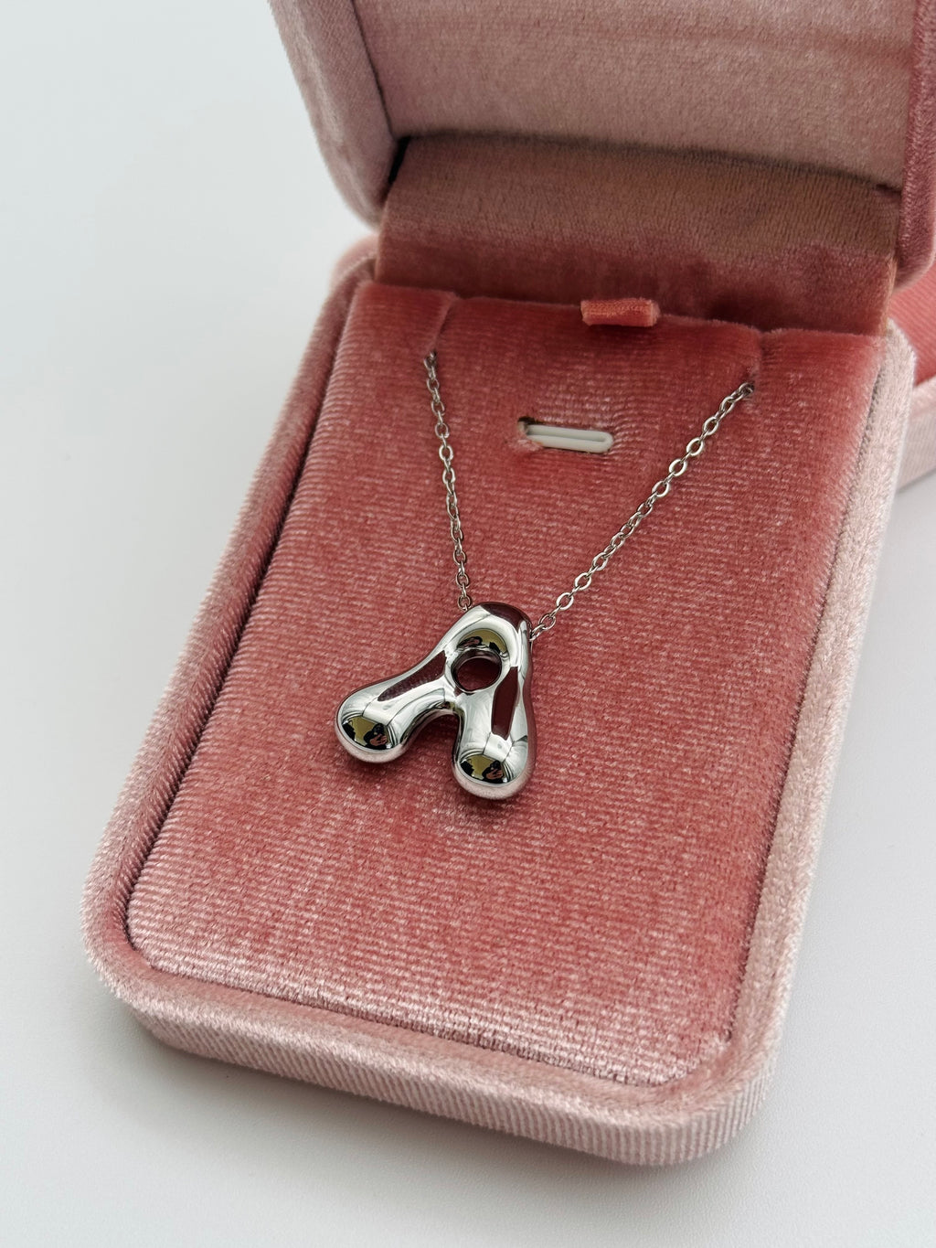 Collana Iniziale “A” Acciaio Inox