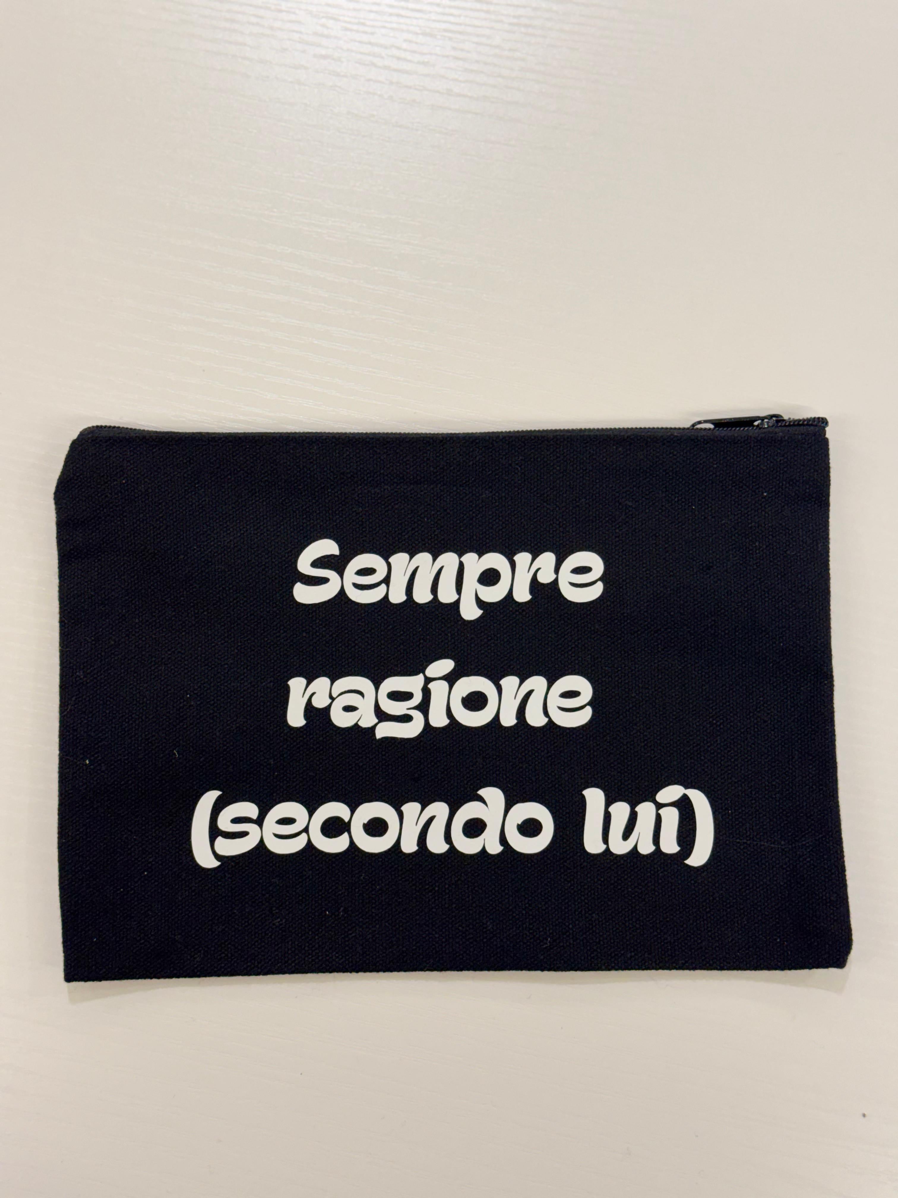 Pochette cotone sempre ragione (secondo lui)