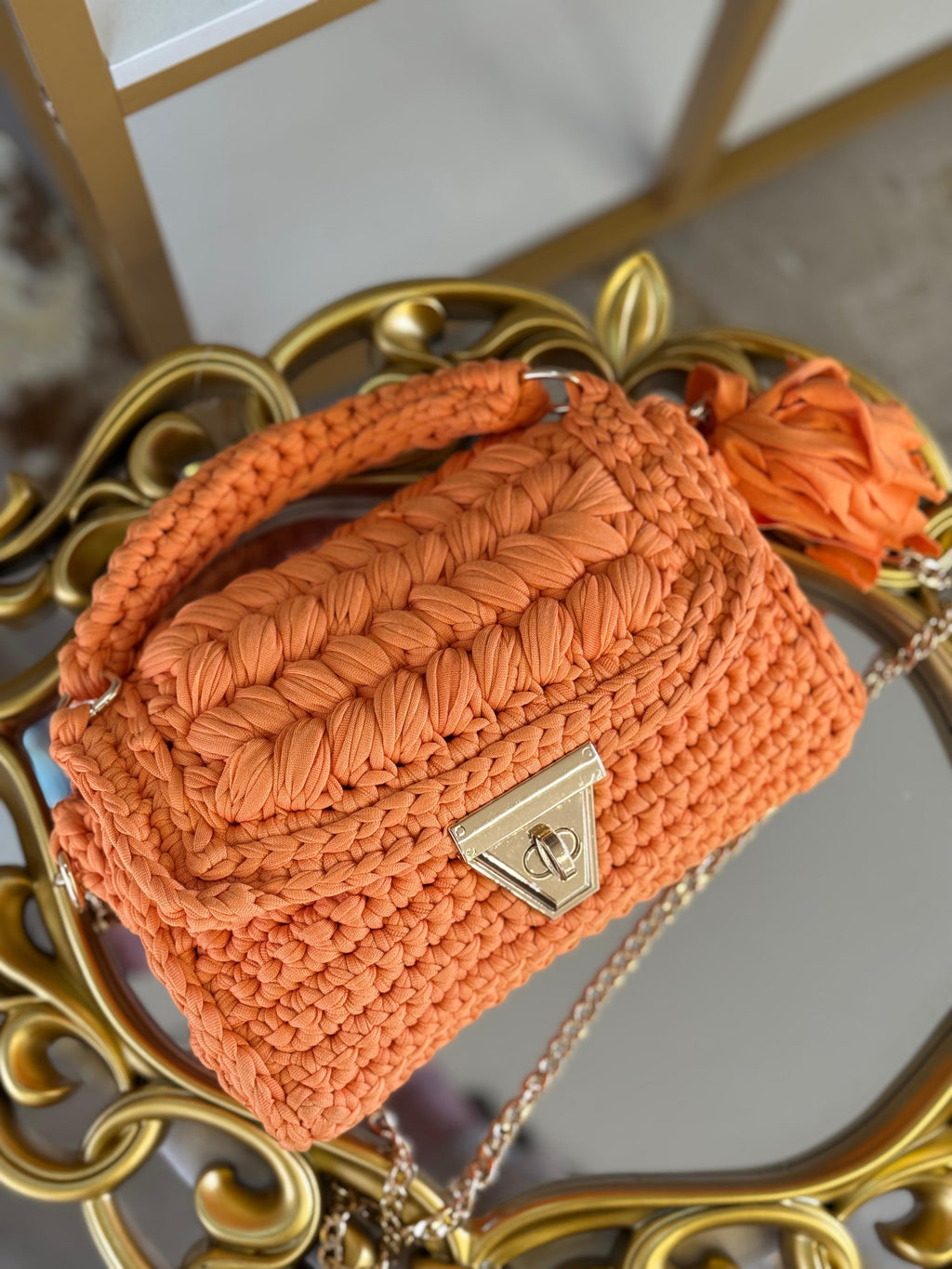 Triangle uncinetto ARANCIONE