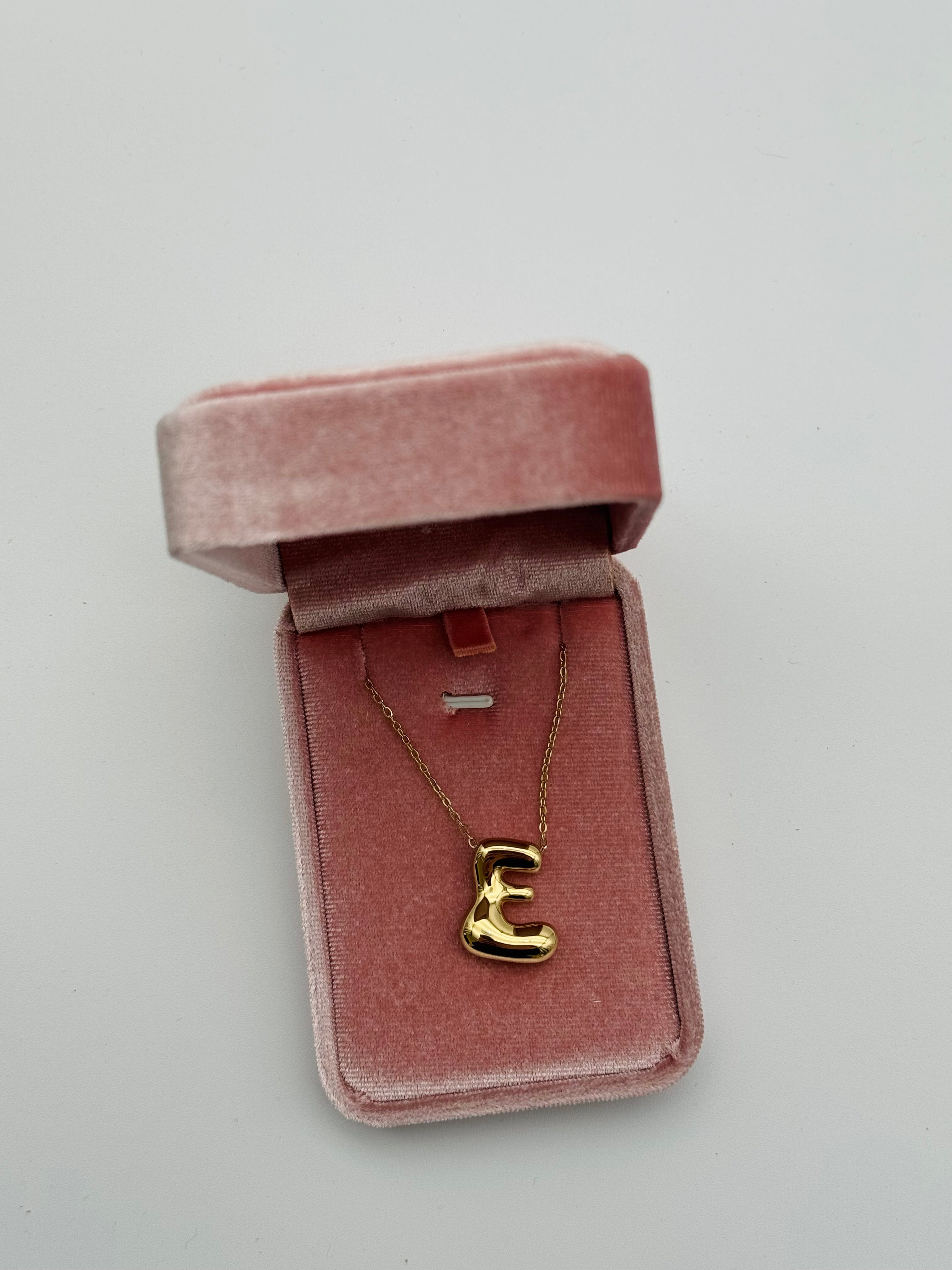 Collana Iniziale “E” Acciaio Inox