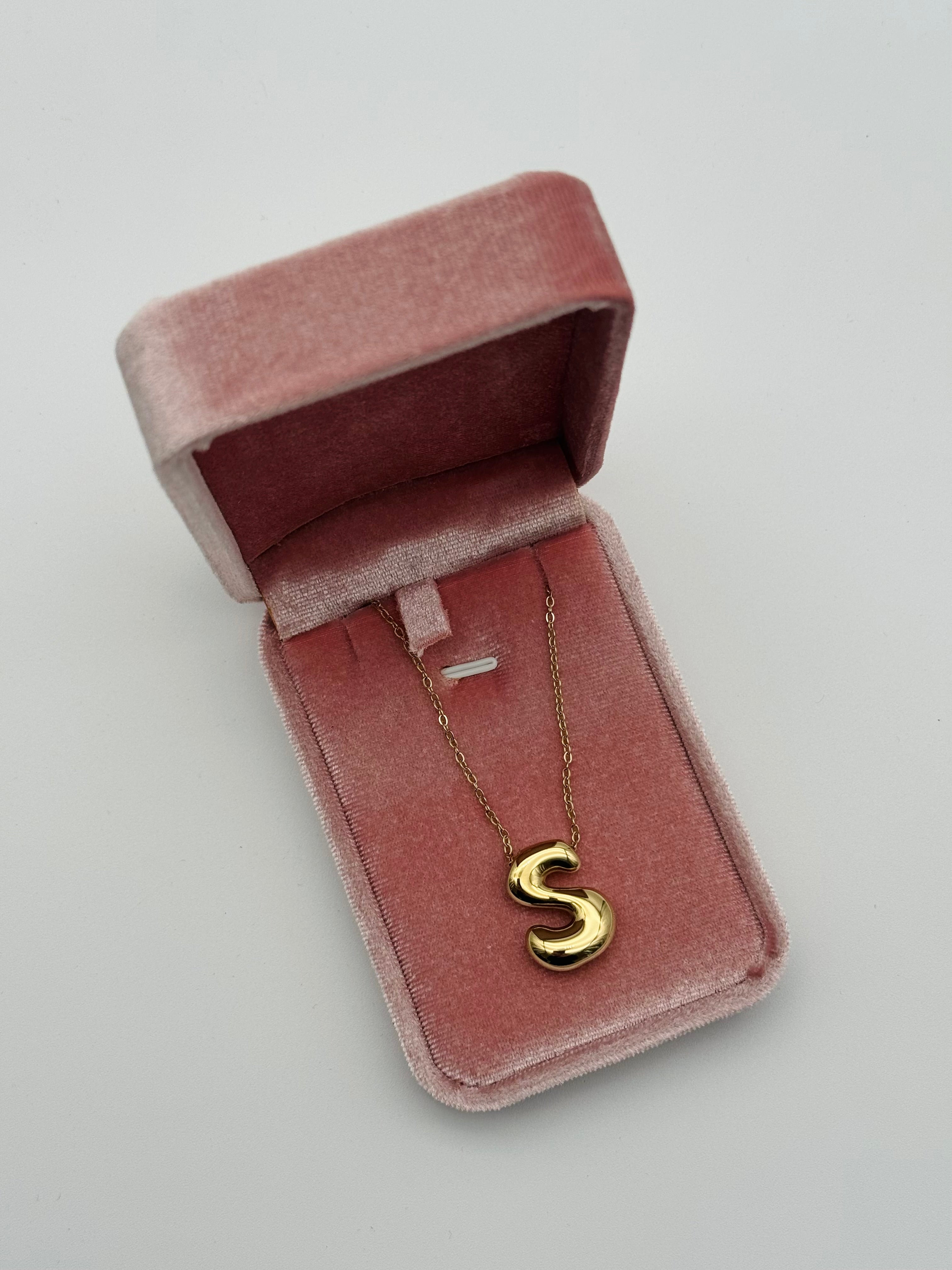 Collana Iniziale “S” Acciaio Inox