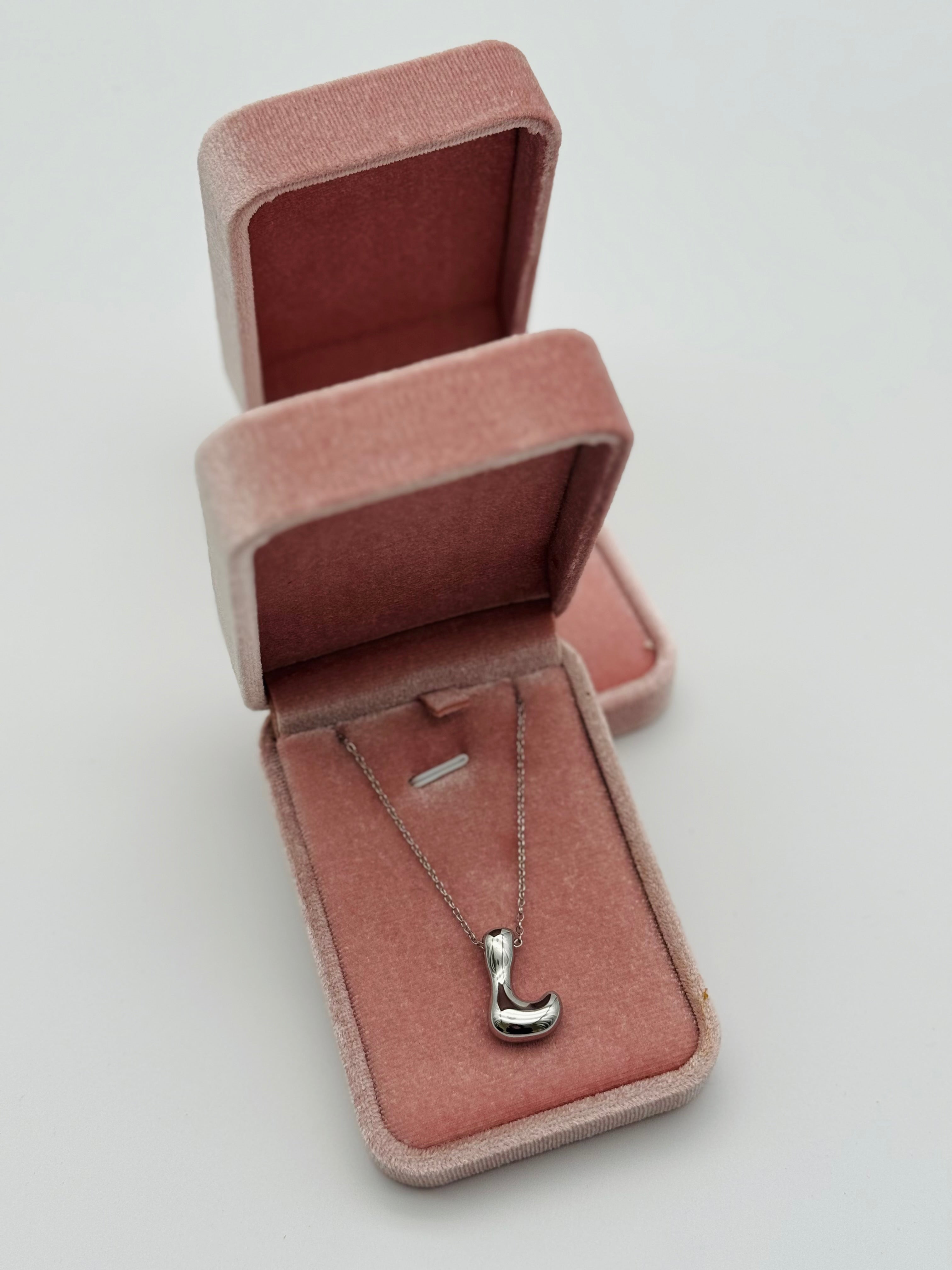 Collana Iniziale “L” Acciaio Inox