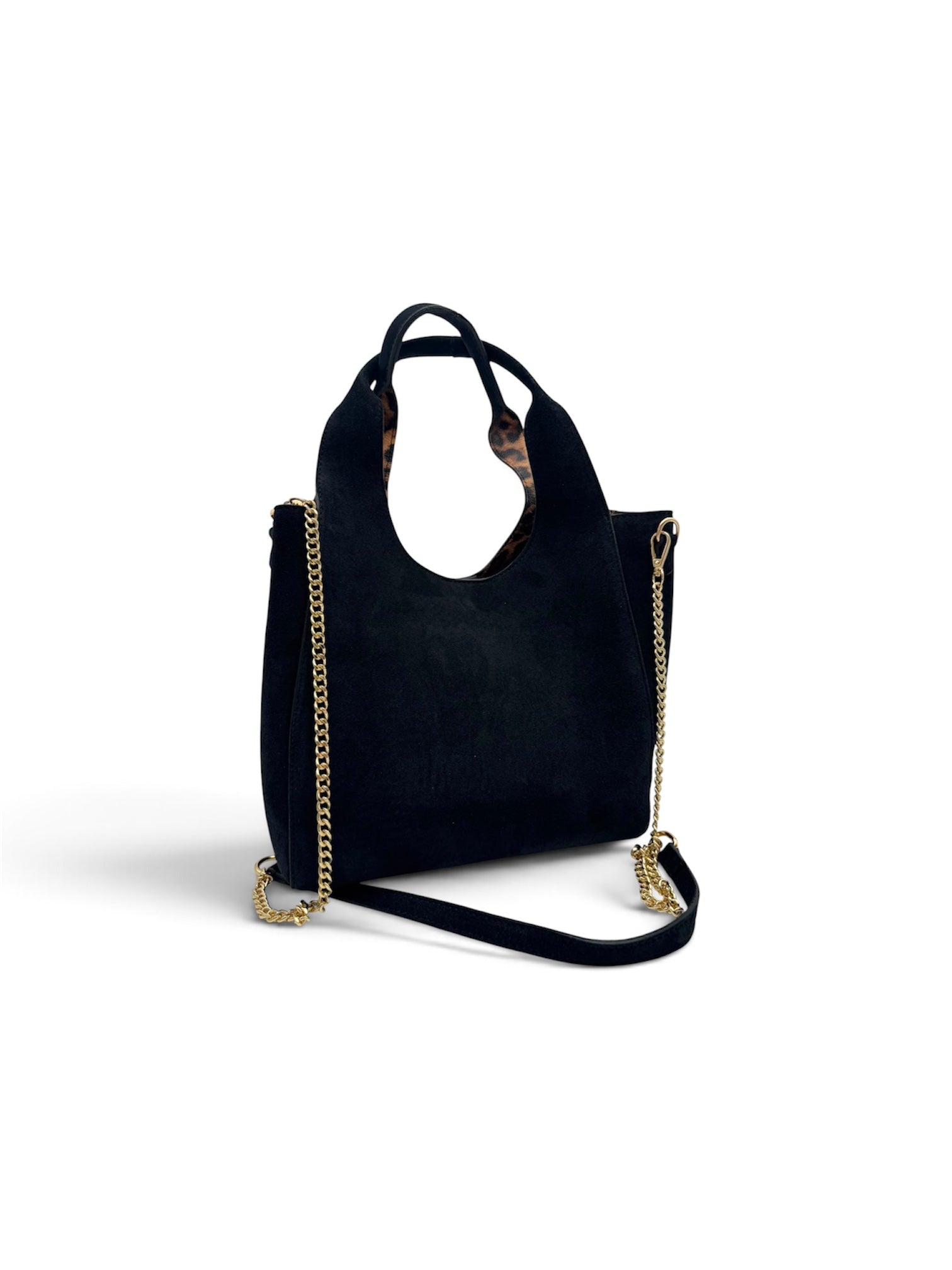 SHOPPER SUEDE interno leopardato