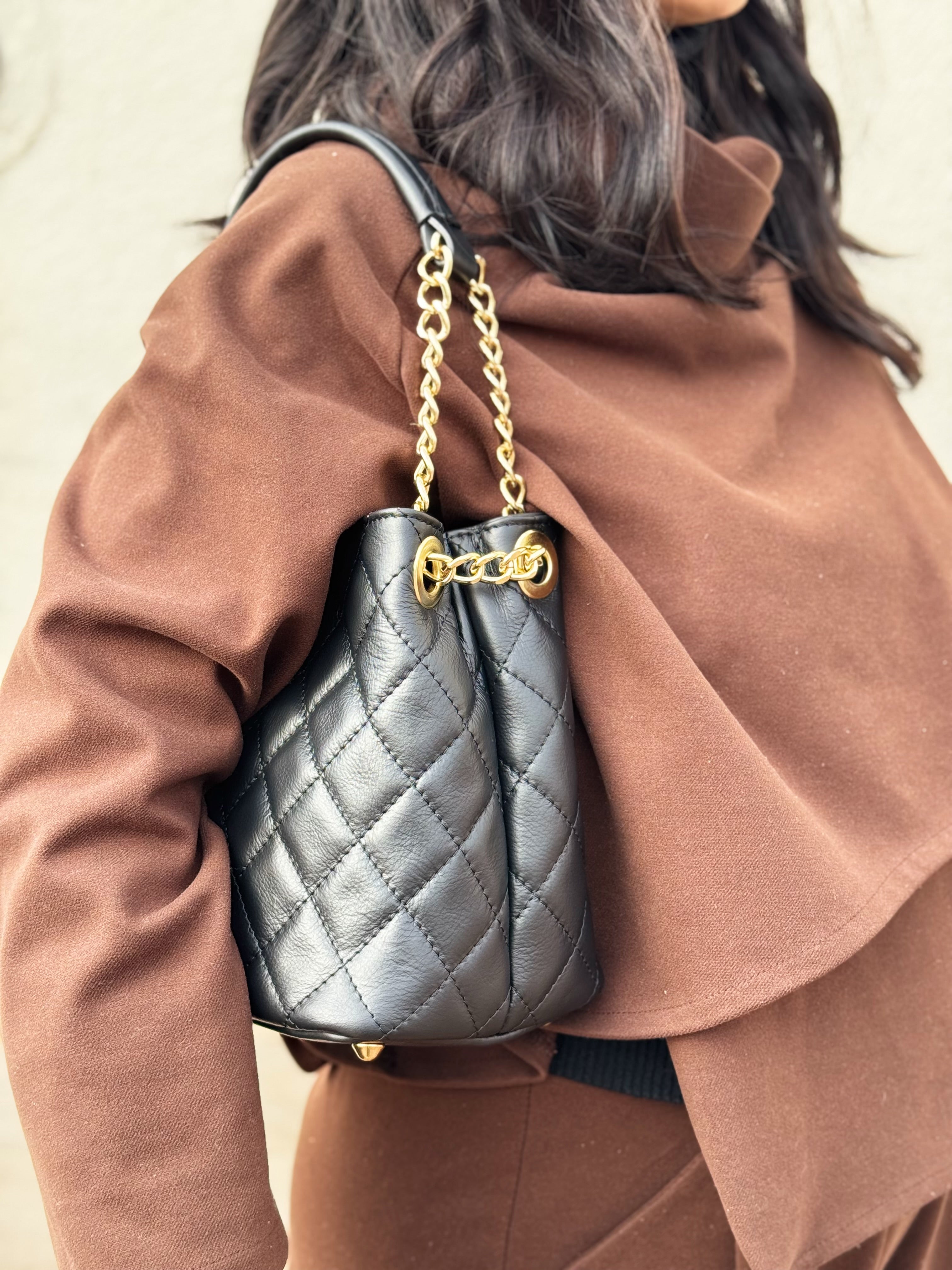 Borsa a spalla trapuntata Mini