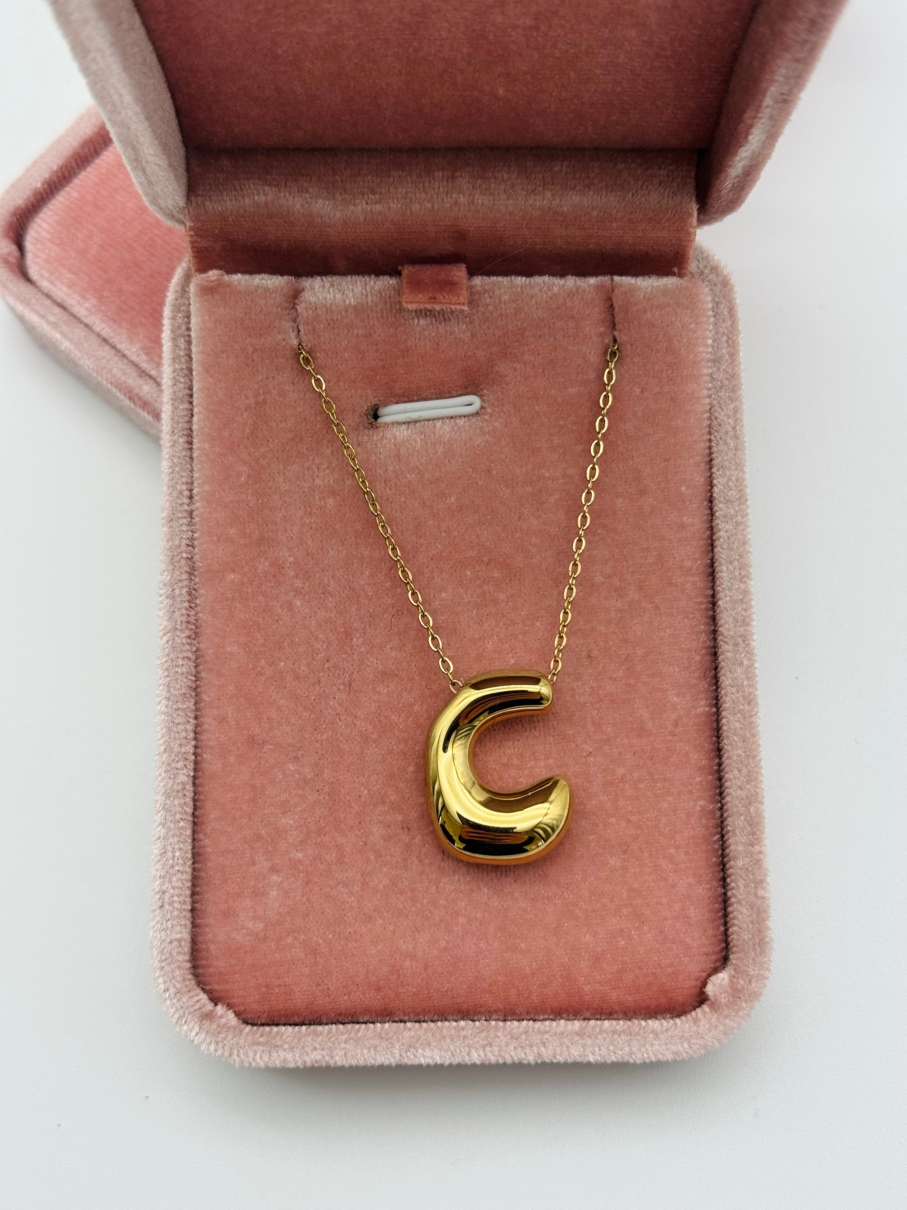 Collana Iniziale “C” Acciaio Inox