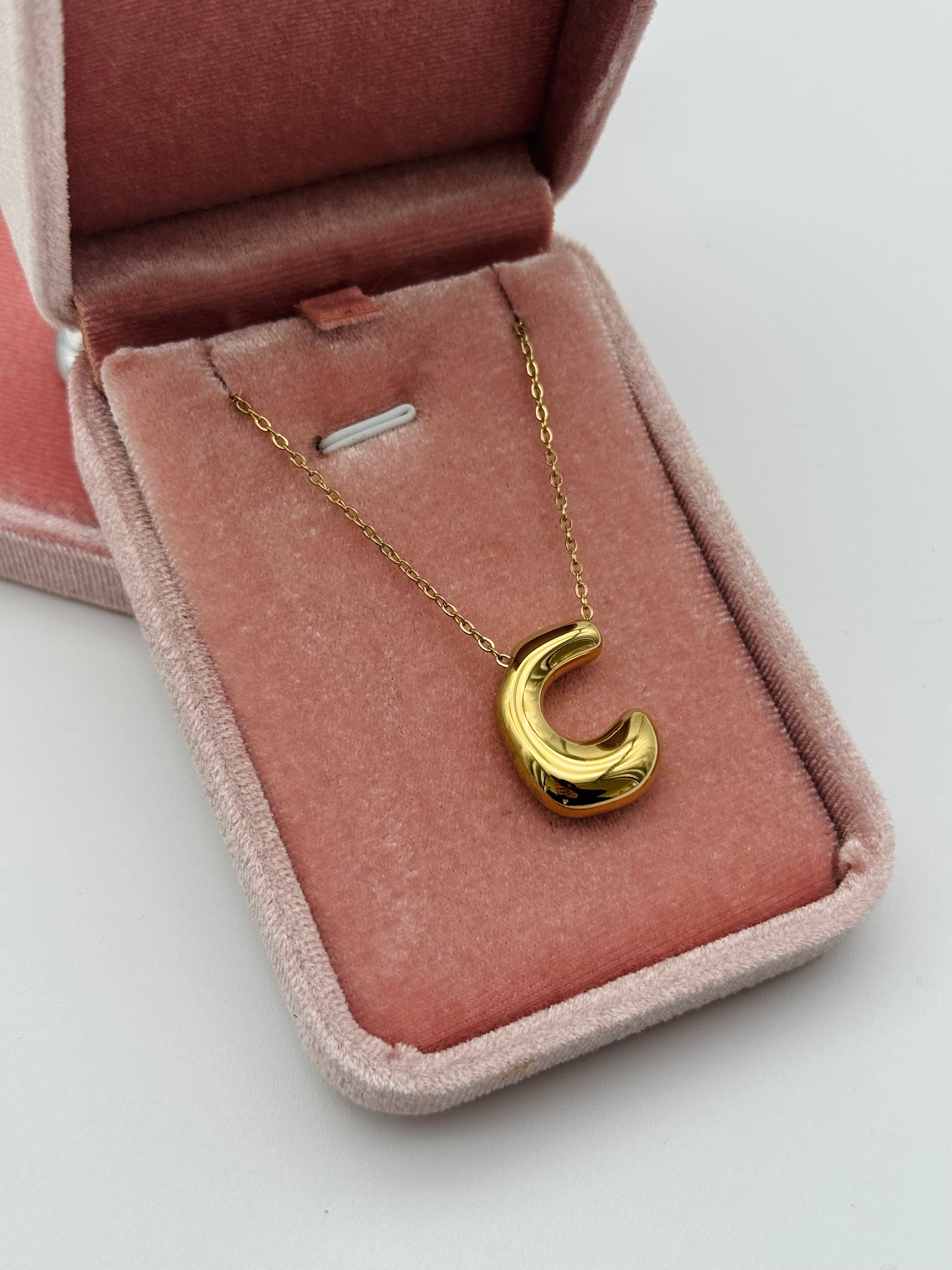Collana Iniziale “C” Acciaio Inox
