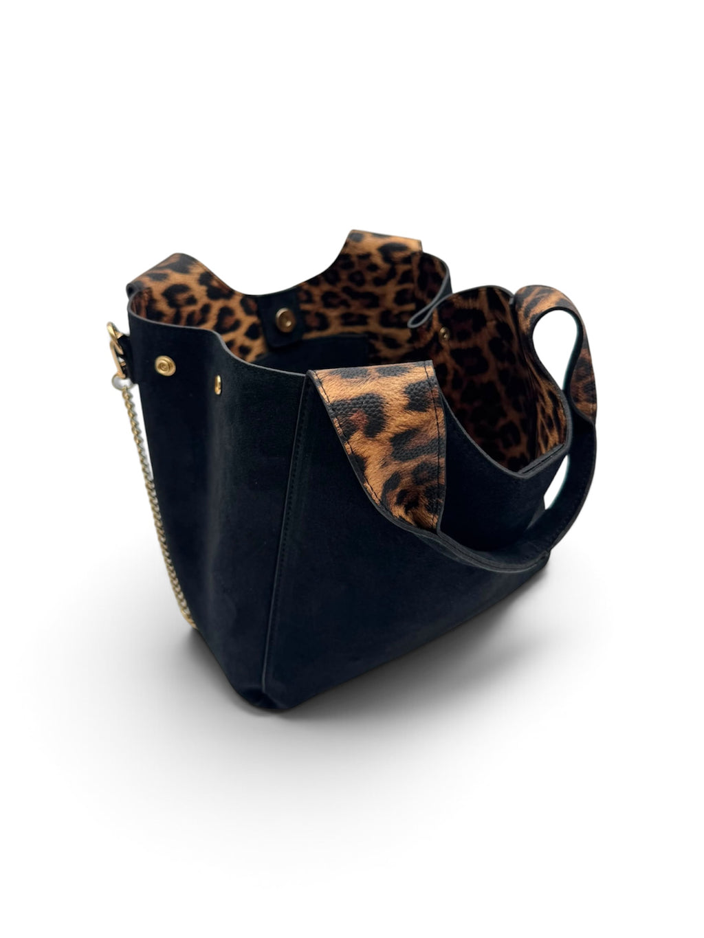SHOPPER SUEDE interno leopardato