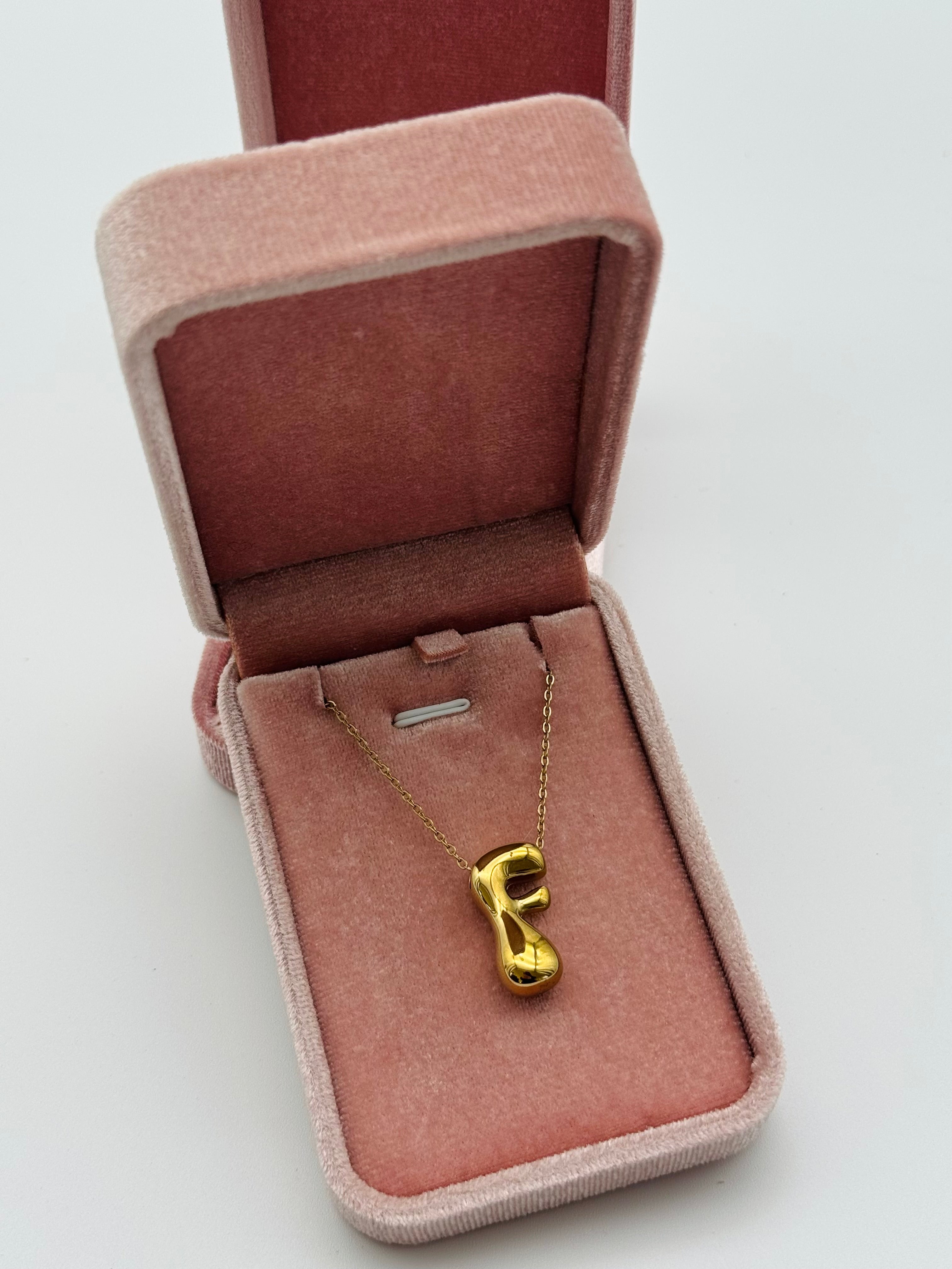 Collana Iniziale “F” Acciaio Inox