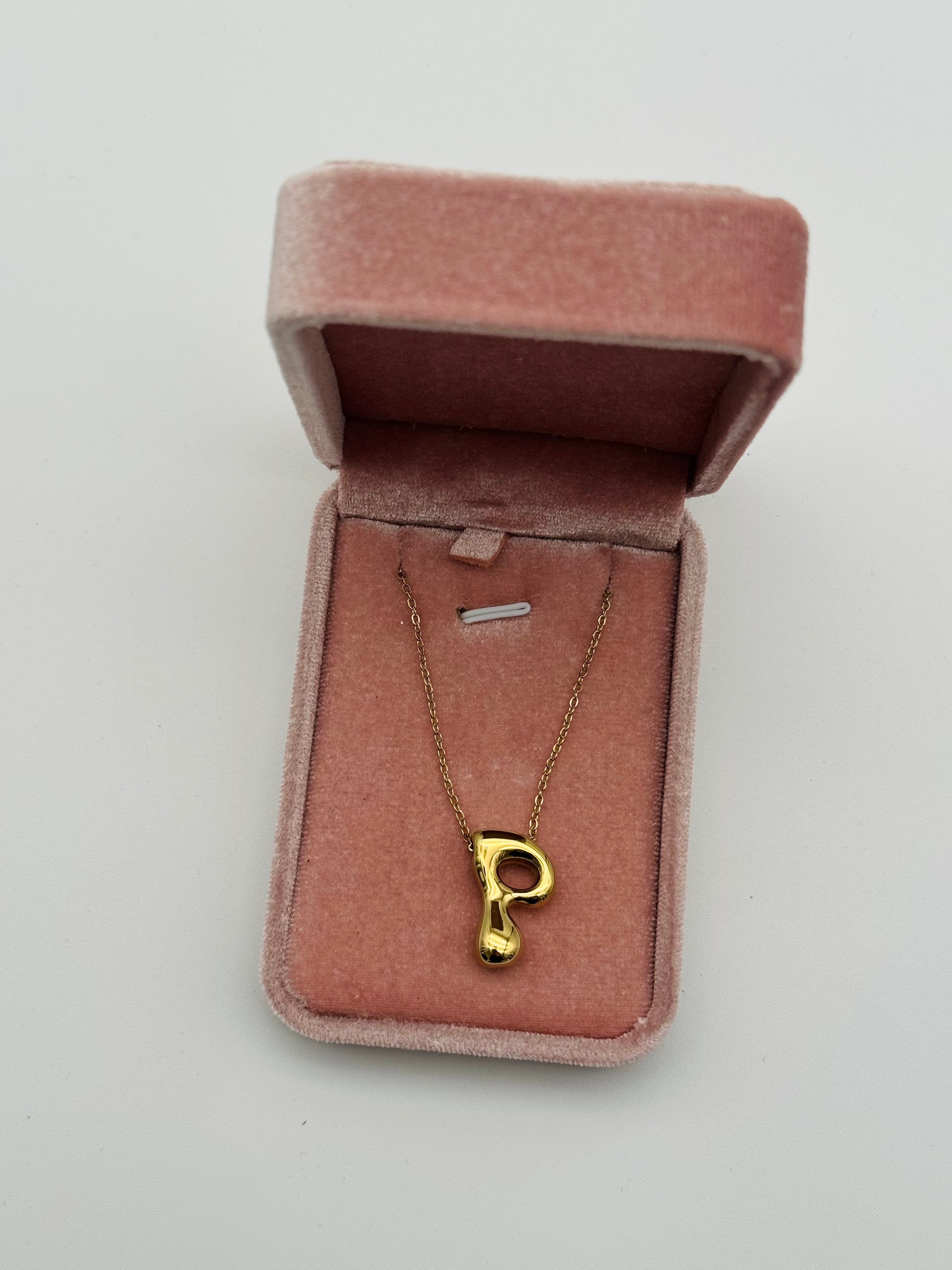 Collana Iniziale “P” Acciaio Inox