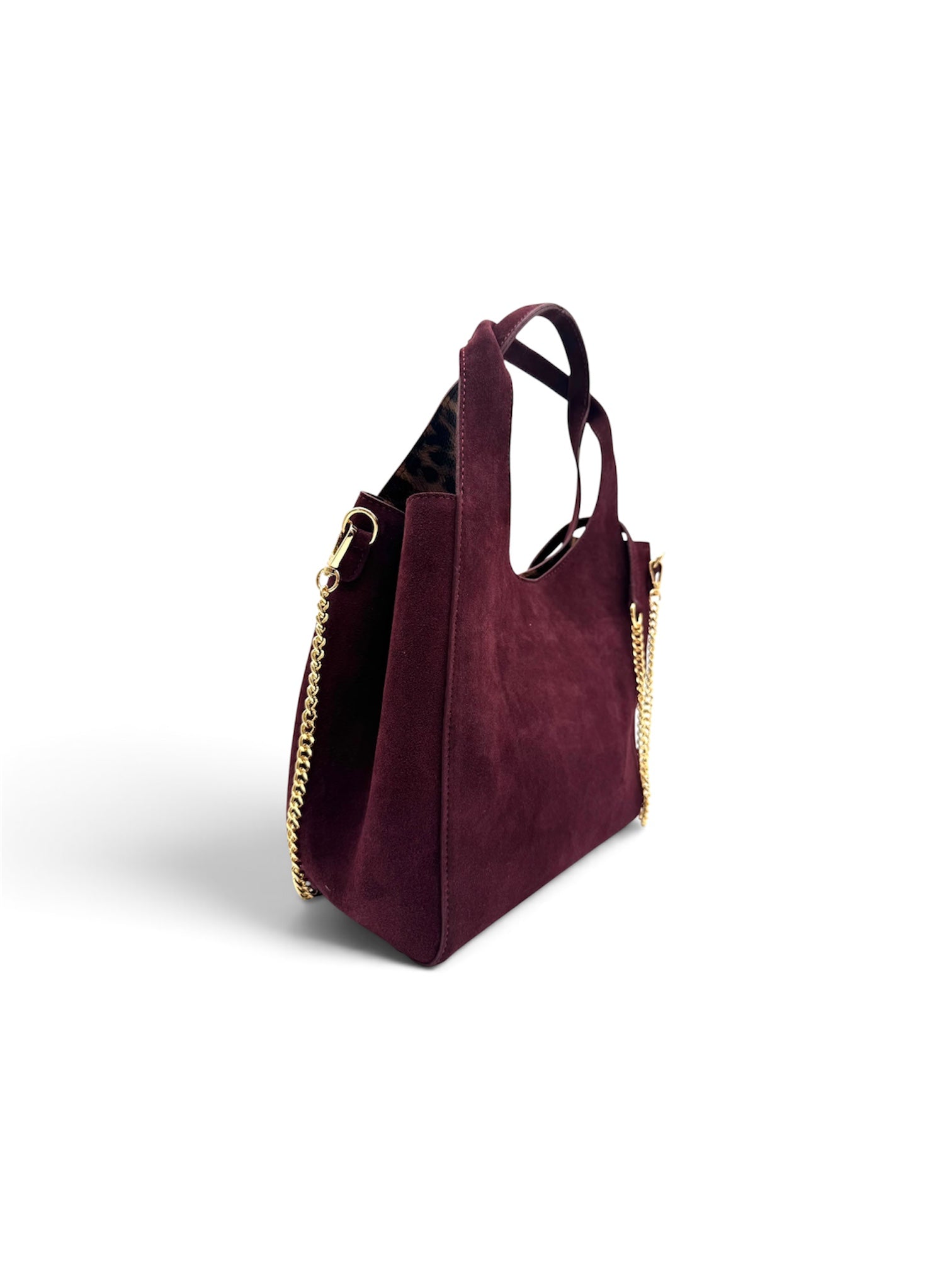SHOPPER SUEDE interno leopardato