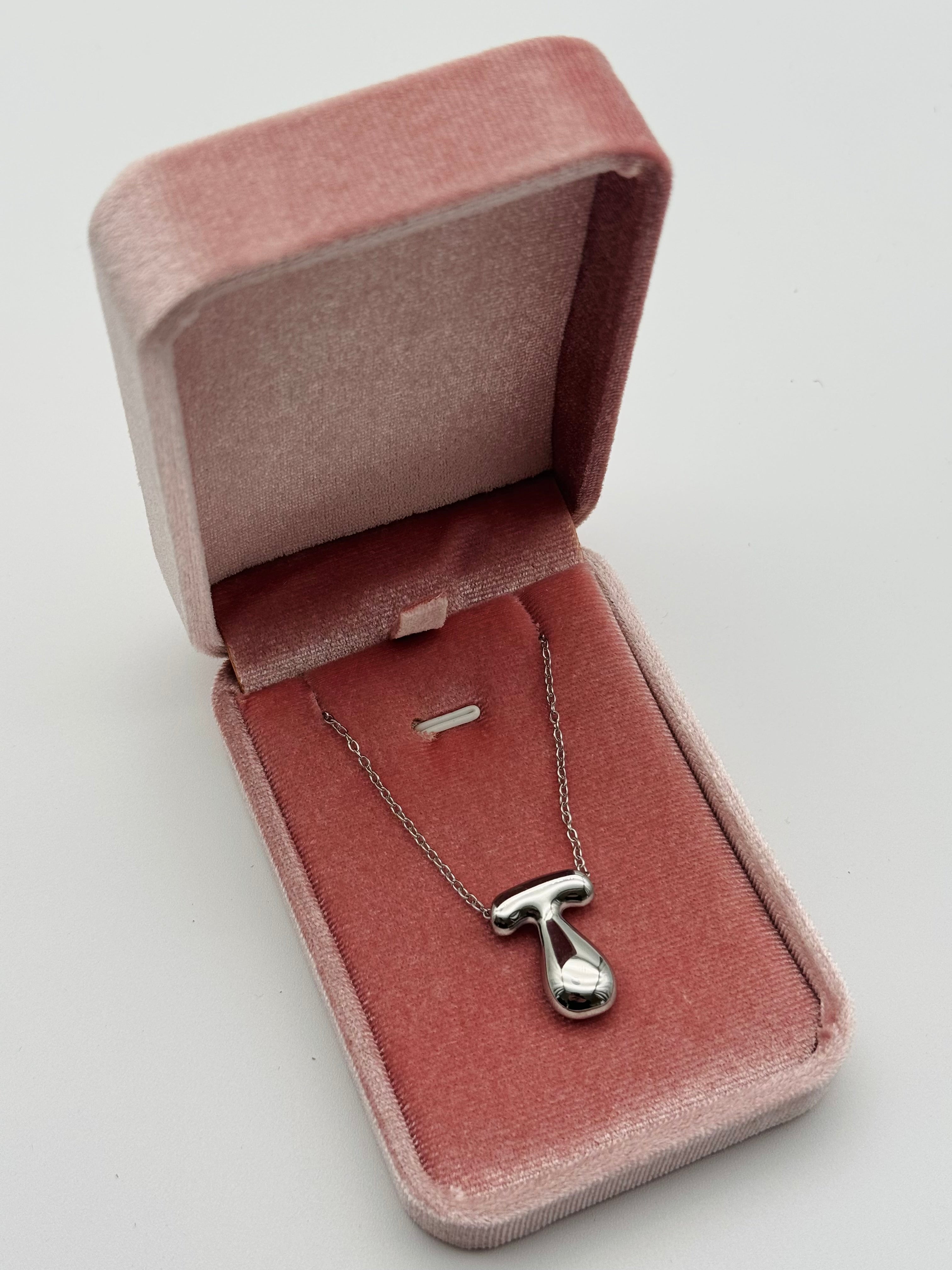 Collana Iniziale “T” Acciaio Inox