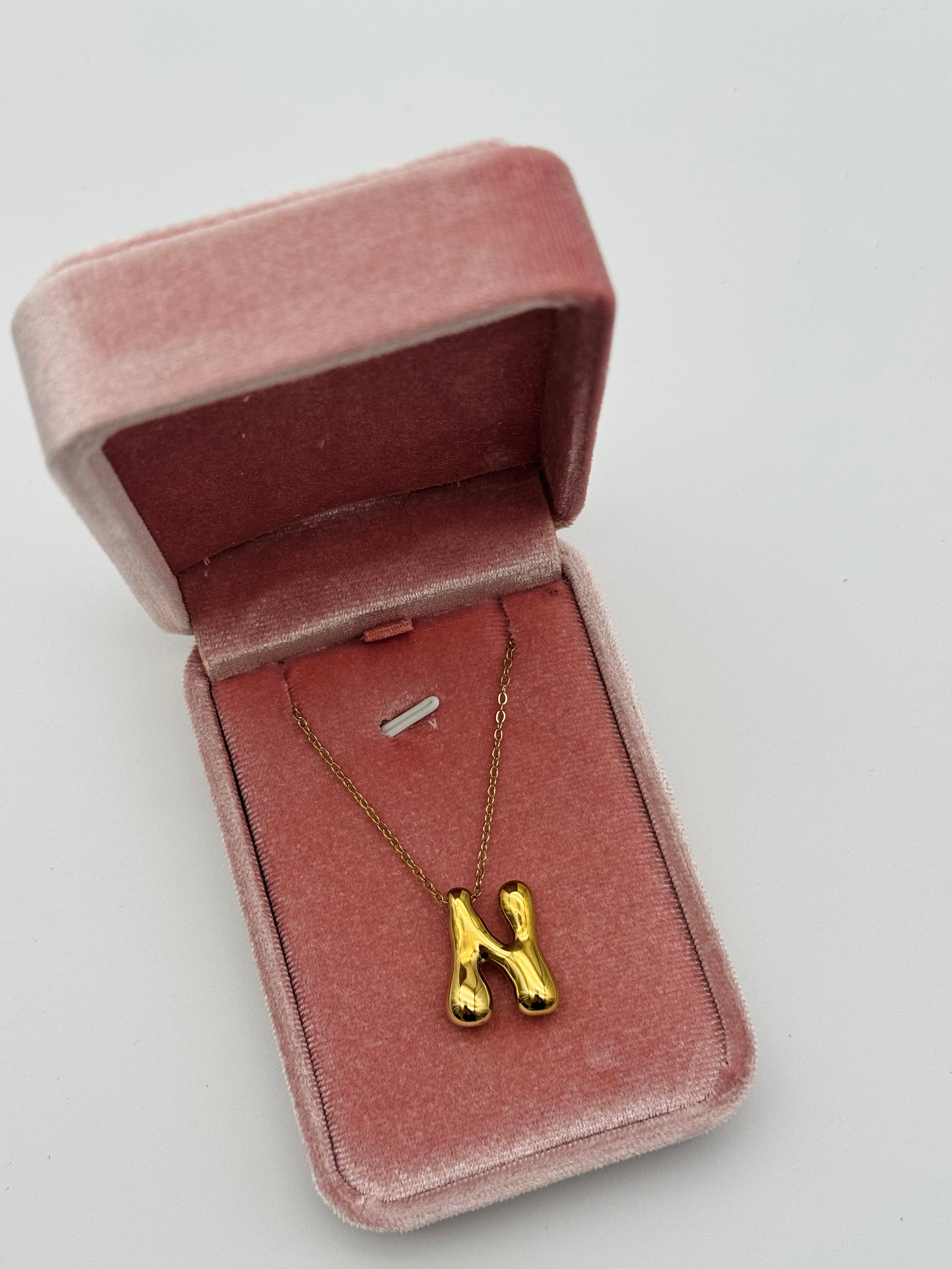 Collana Iniziale “N” Acciaio Inox