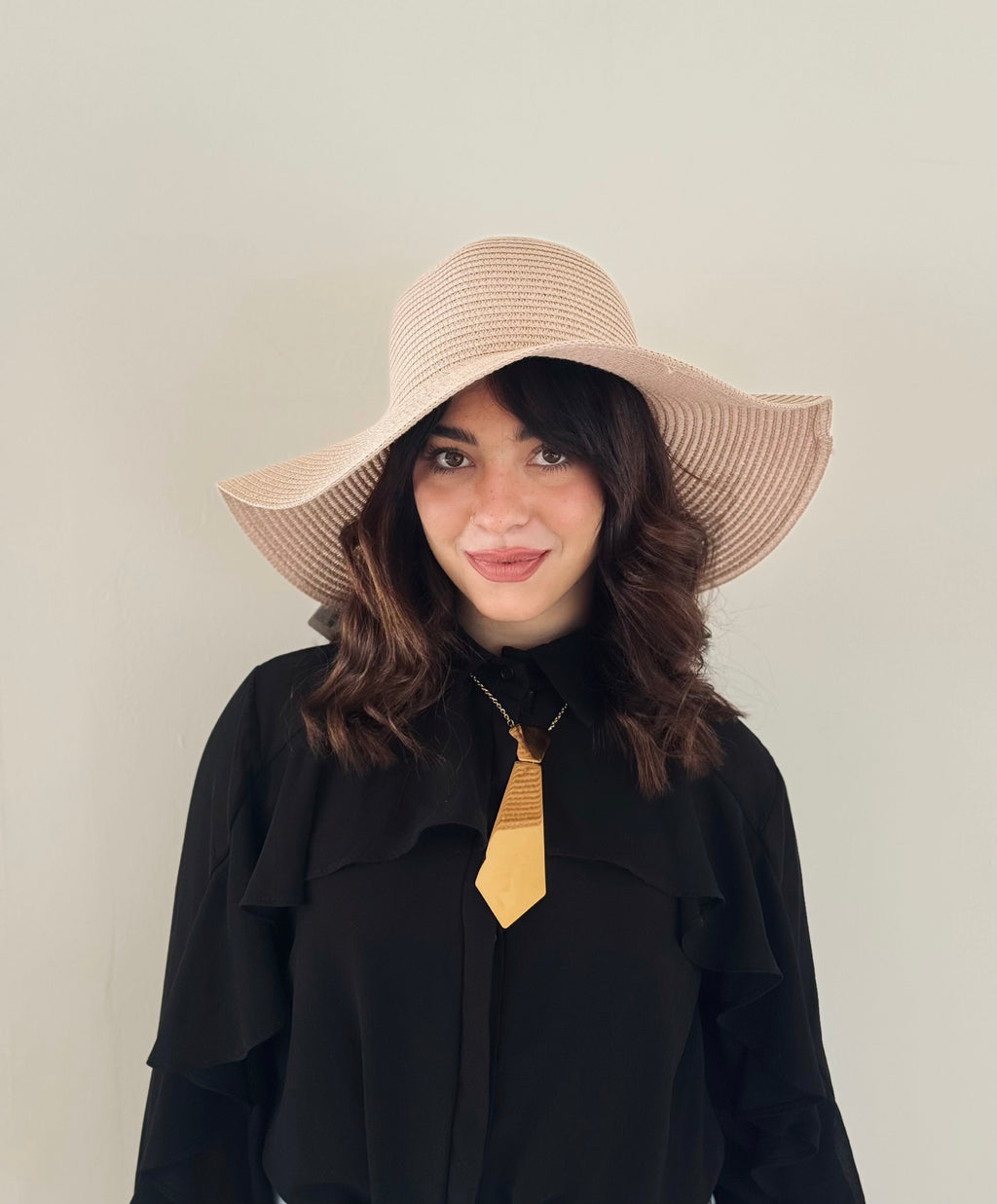 Cappello banda larga rosa