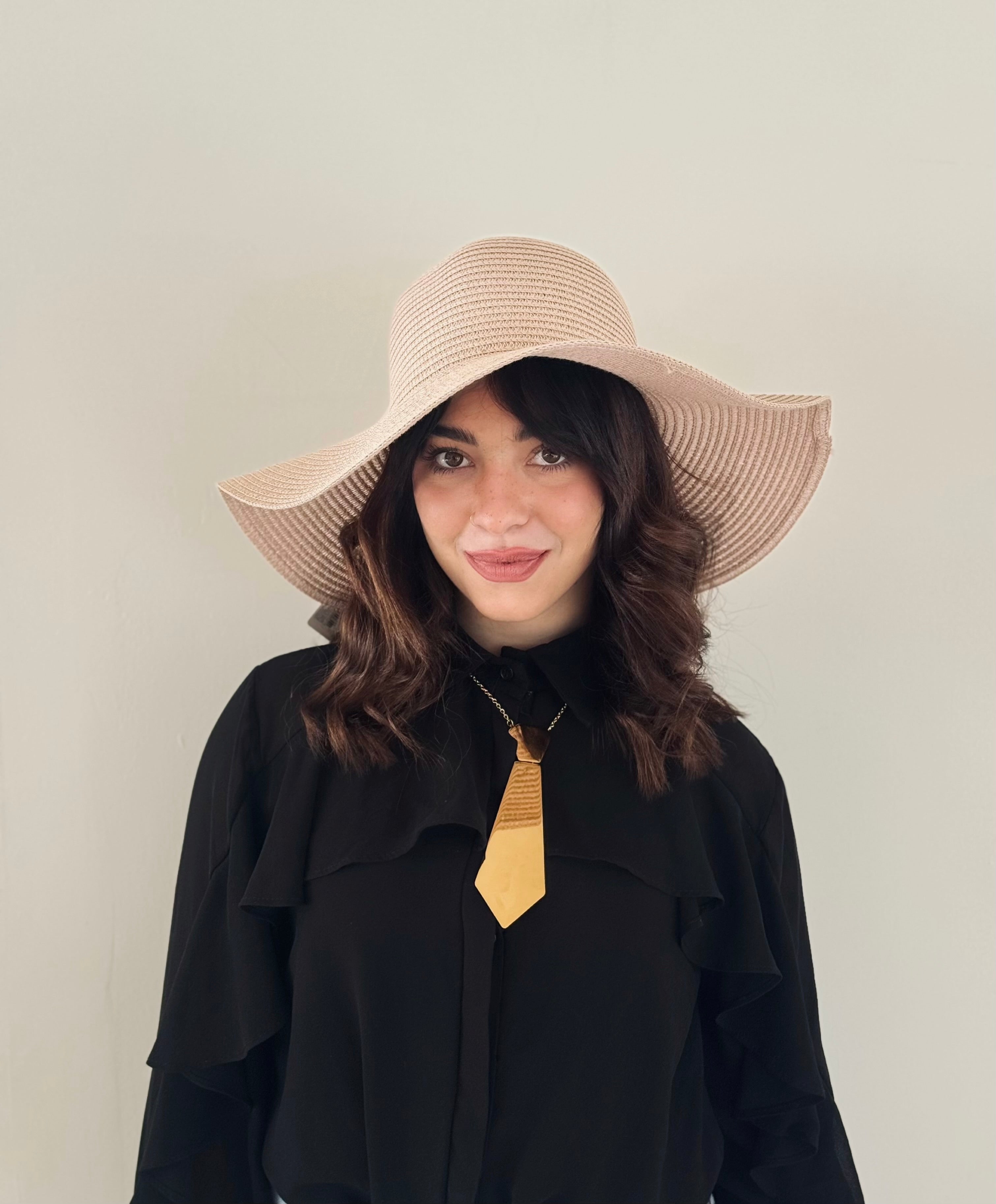Cappello banda larga rosa