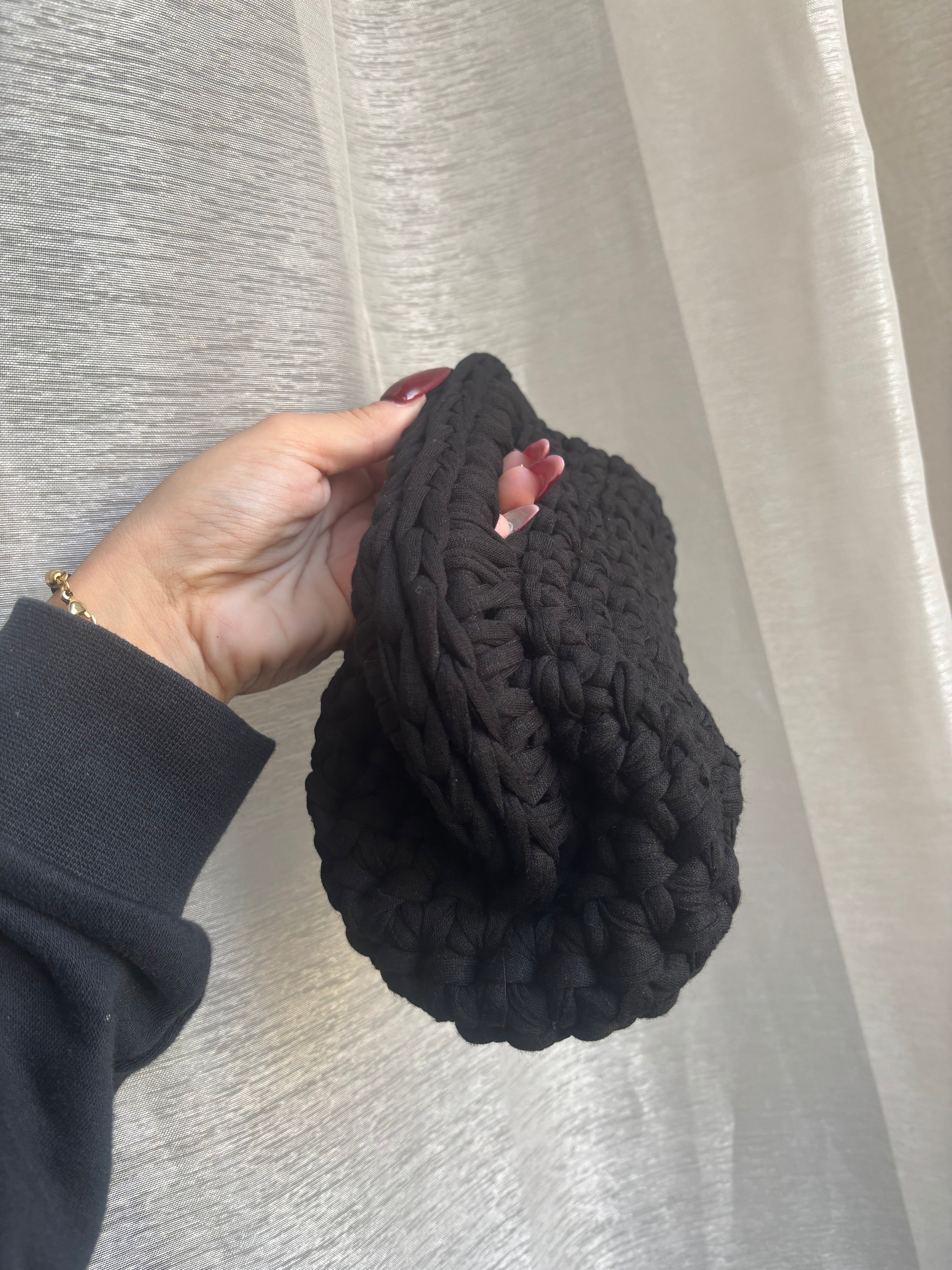 Clutch nera misura media 20 cm