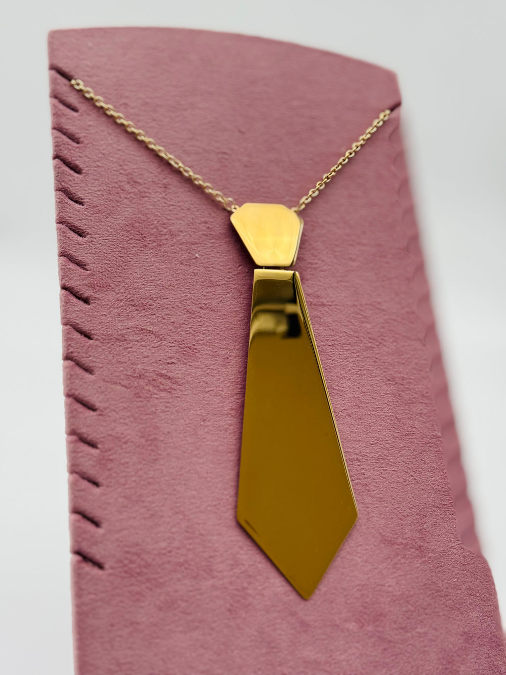 Collana cravatta in acciaio inox
