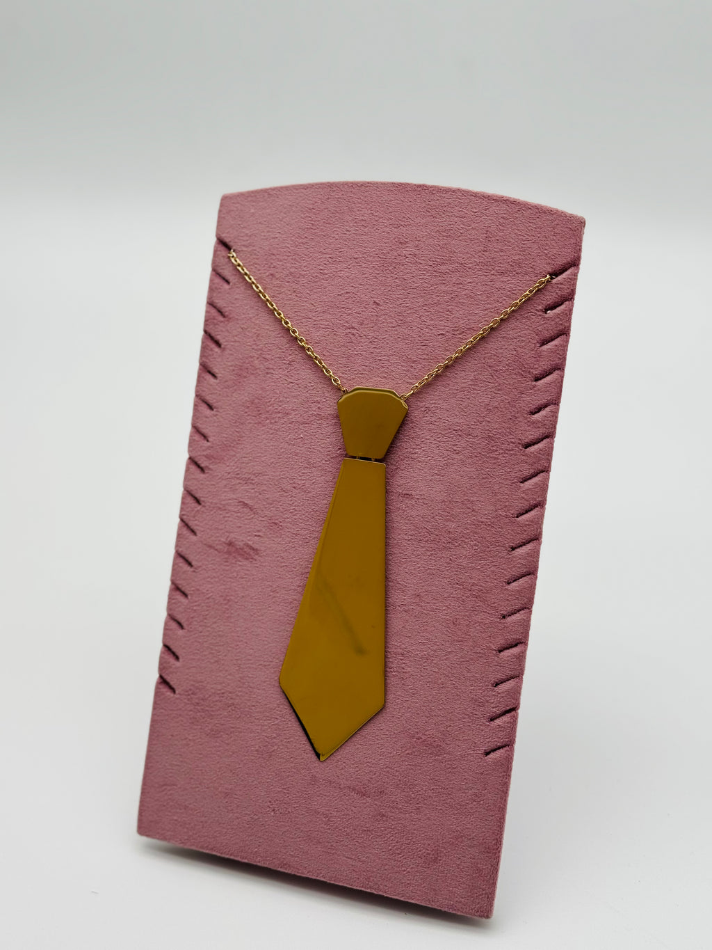 Collana cravatta in acciaio inox