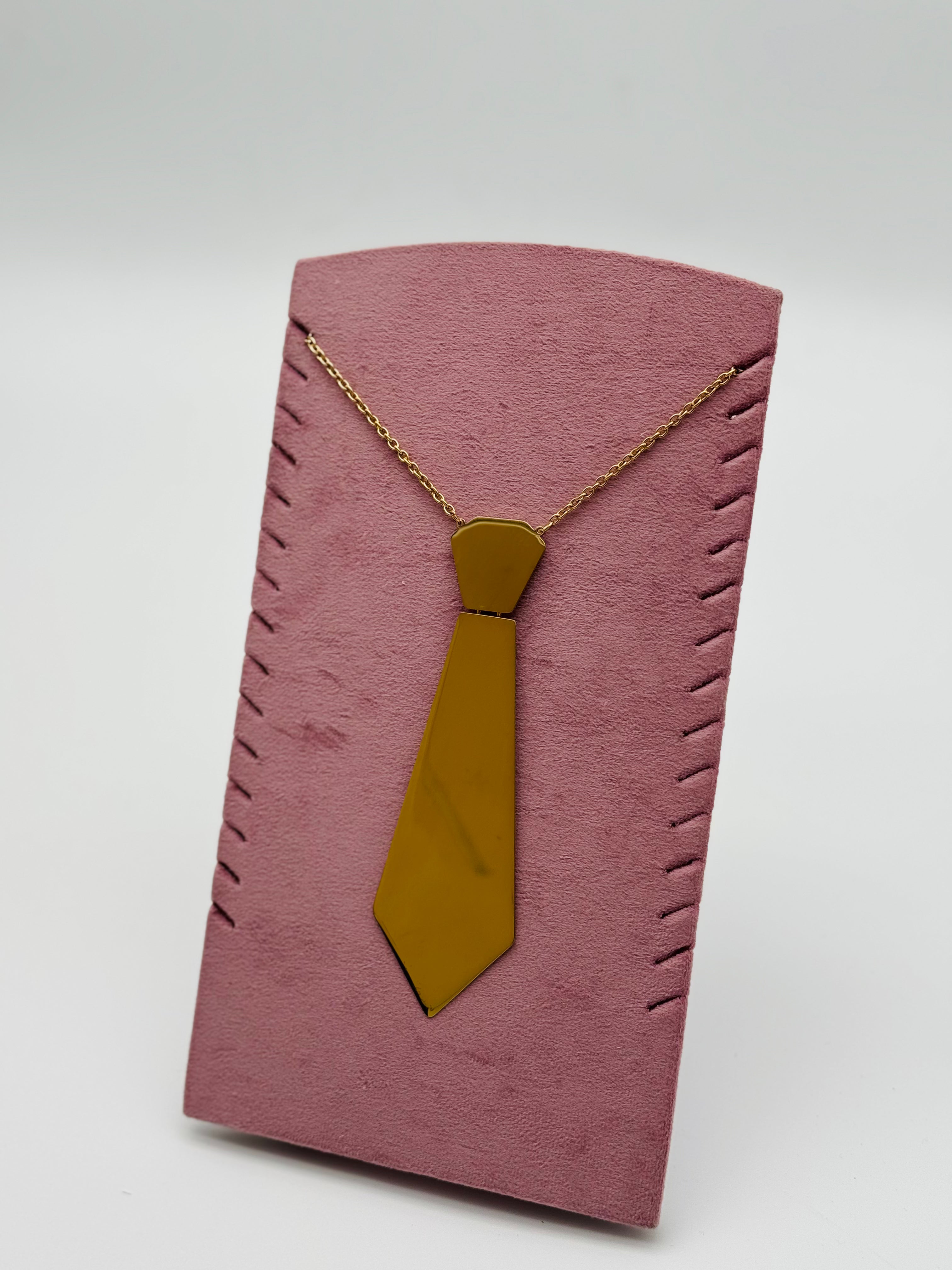 Collana cravatta in acciaio inox