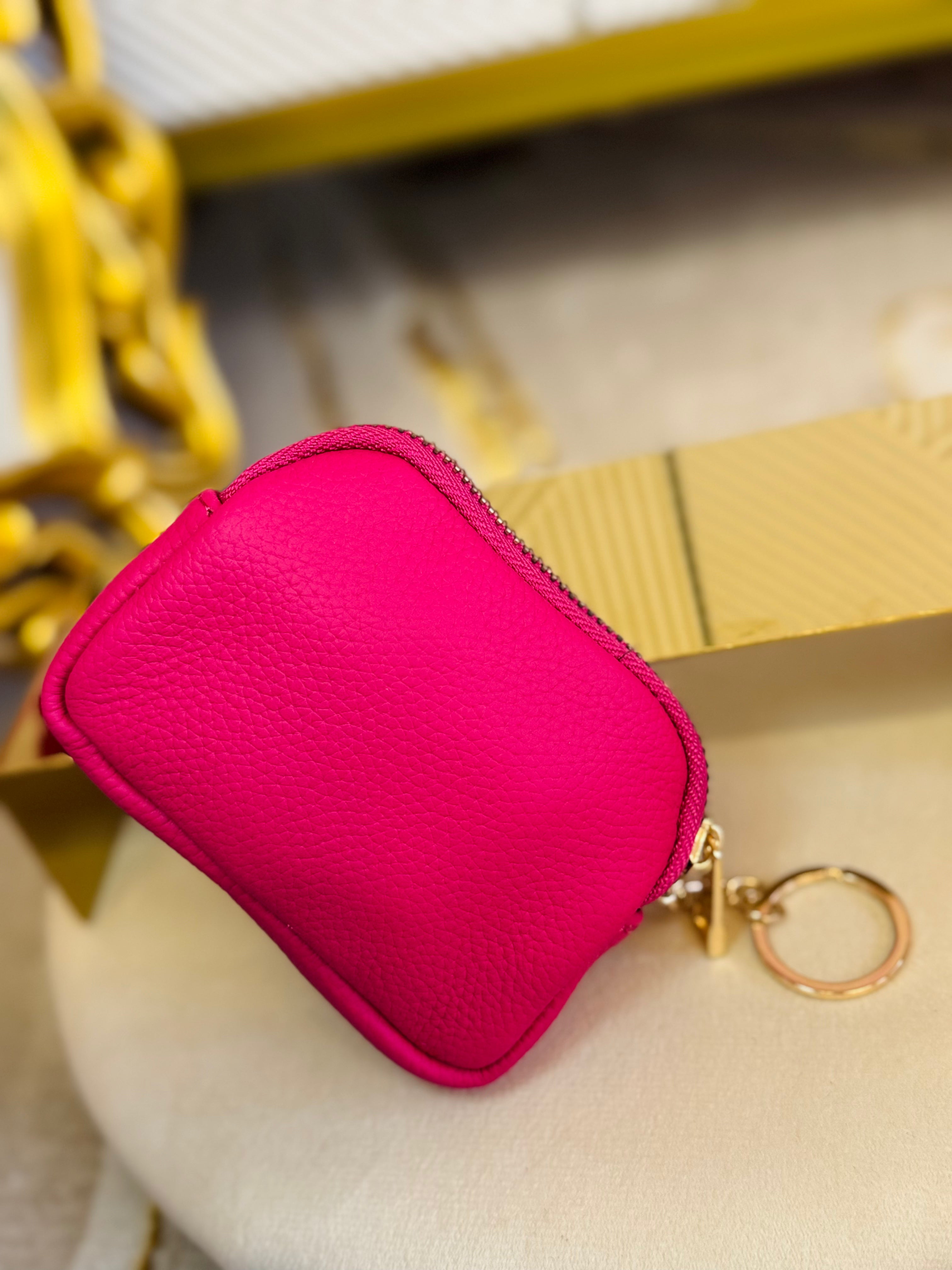 Porta carte/monete in vera pelle