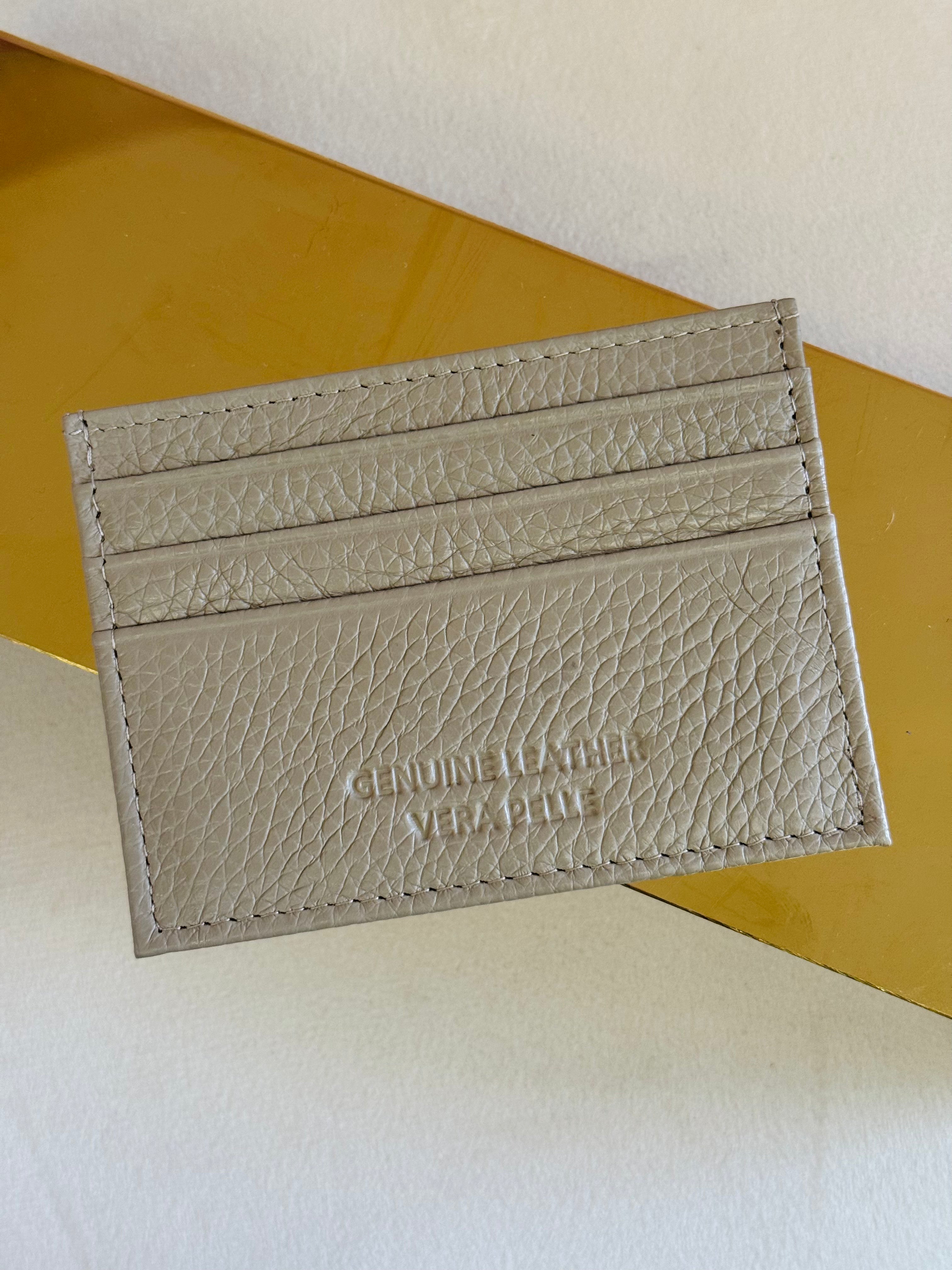 Porta carte in vera pelle